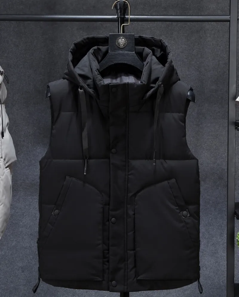 5xl 7xl 9xl New Winter Vest Uomo Plus Size Both Side Wear Addensare Gilet imbottito in cotone caldo Uomo Casual Sleevelessves