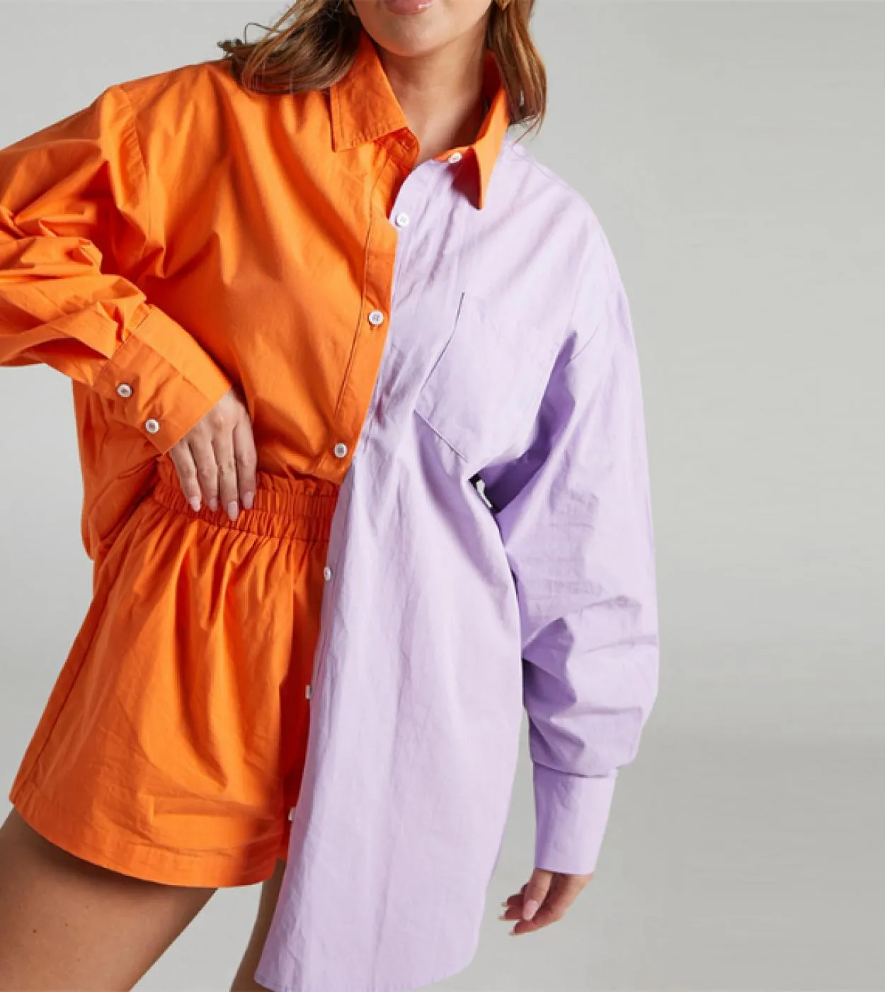 Abiti estivi 2 pezzi per donna Bottoni Camicia casual Abiti da donna Camicia a maniche lunghe moda 2023 e pantaloncini a gamba l