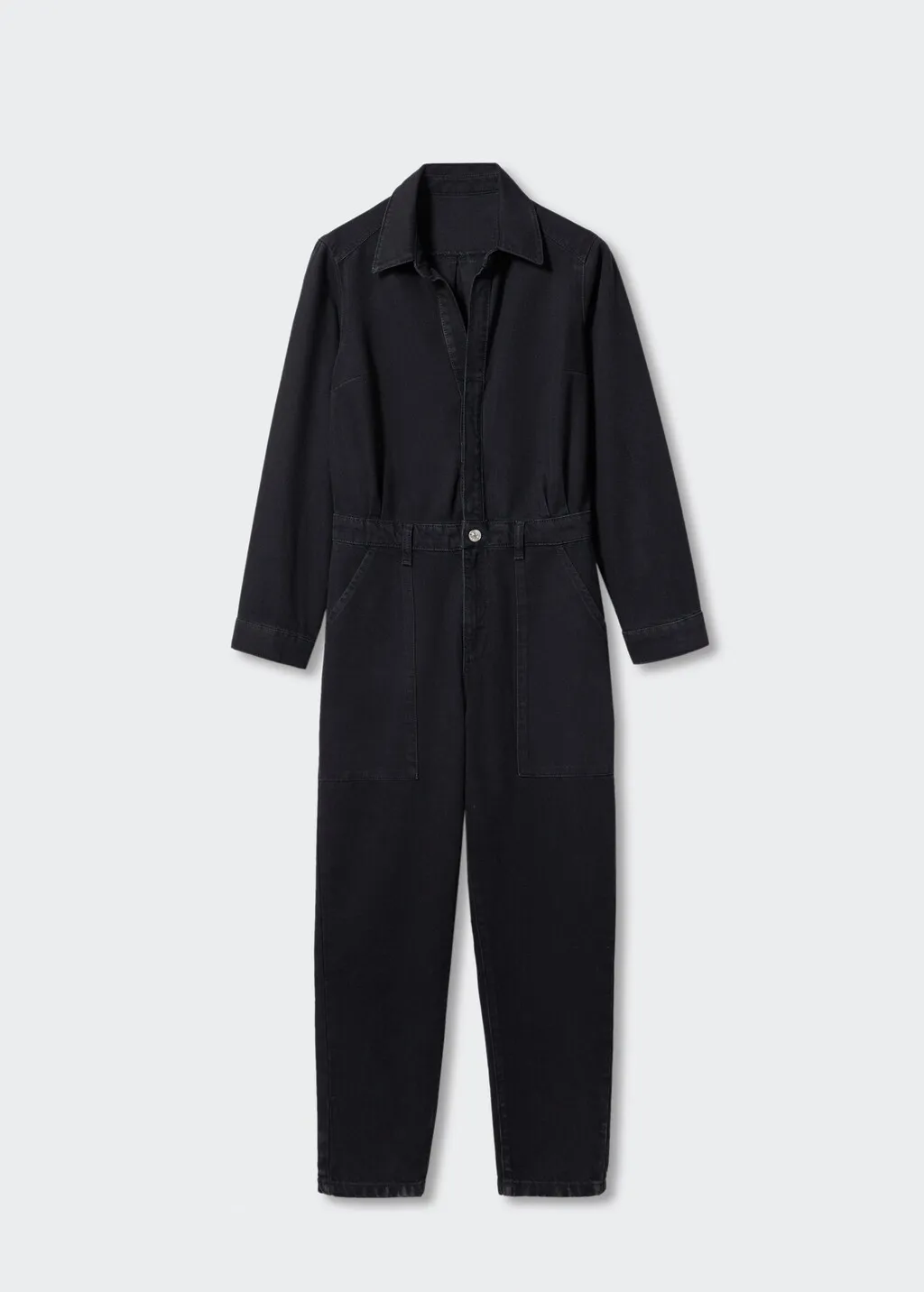 Abito a tuta denim lungo