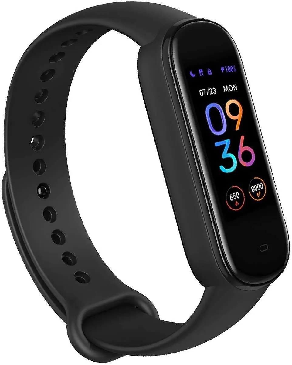 Amazfit Band 5 Smartwatch Tracker Fitness Orologio Sport Smartband con Alexa Integrato Impermeabile 5 ATM di 15 Giorni, Contapas