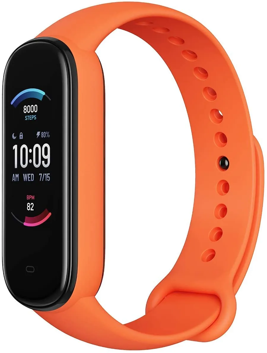 Amazfit Band 5 Smartwatch Tracker Fitness Orologio Sport Smartband con Alexa Integrato Impermeabile 5 ATM di 15 Giorni, Contapas