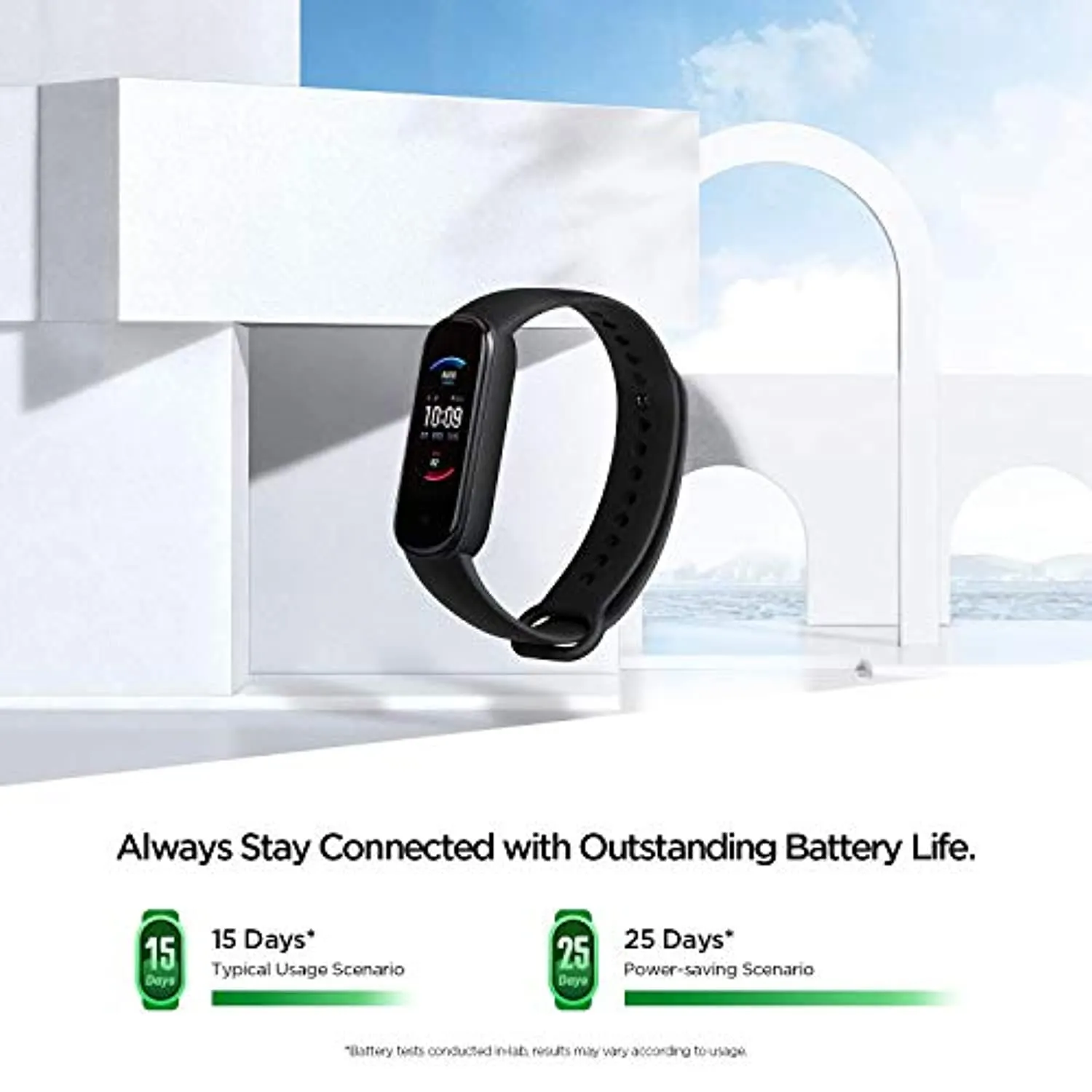 Amazfit Band 5 Smartwatch Tracker Fitness Orologio Sport Smartband con Alexa Integrato Impermeabile 5 ATM di 15 Giorni, Contapas