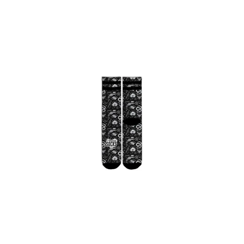 AMERICAN SOCKS CALZE MID FANTASIA BANG BANG  COLORE NERO