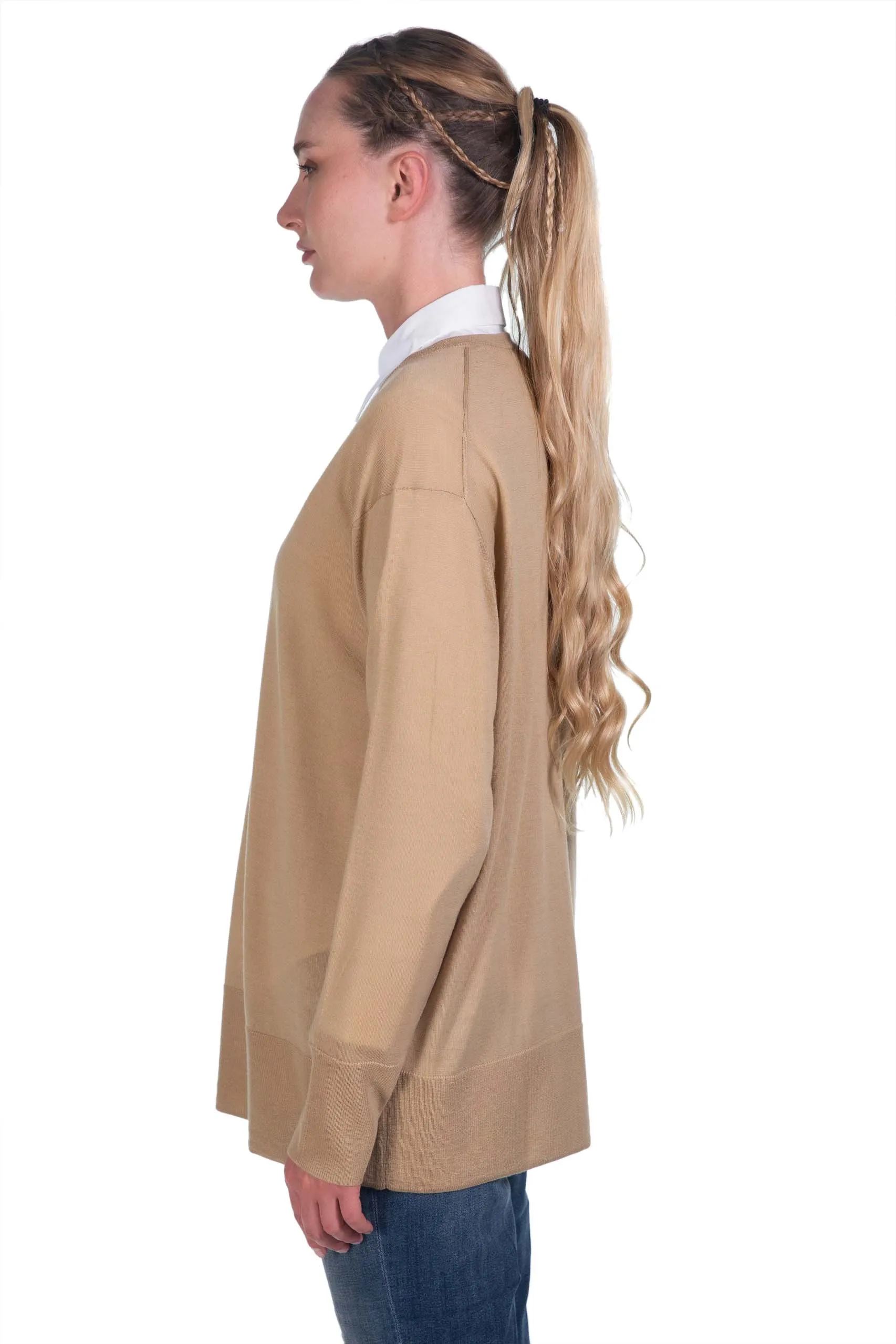 ASPESI  maglione con scollo a V in lana merino
