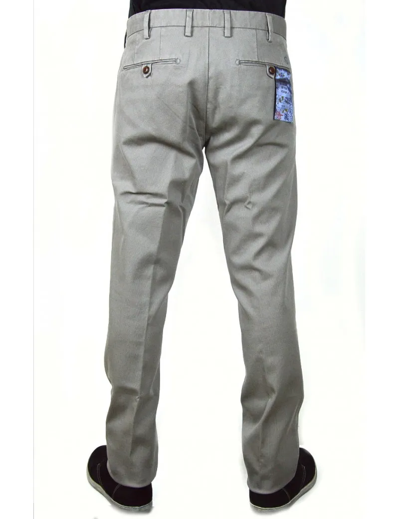 ATPCO pantaloni uomo colore grigio microfantasia slim fit