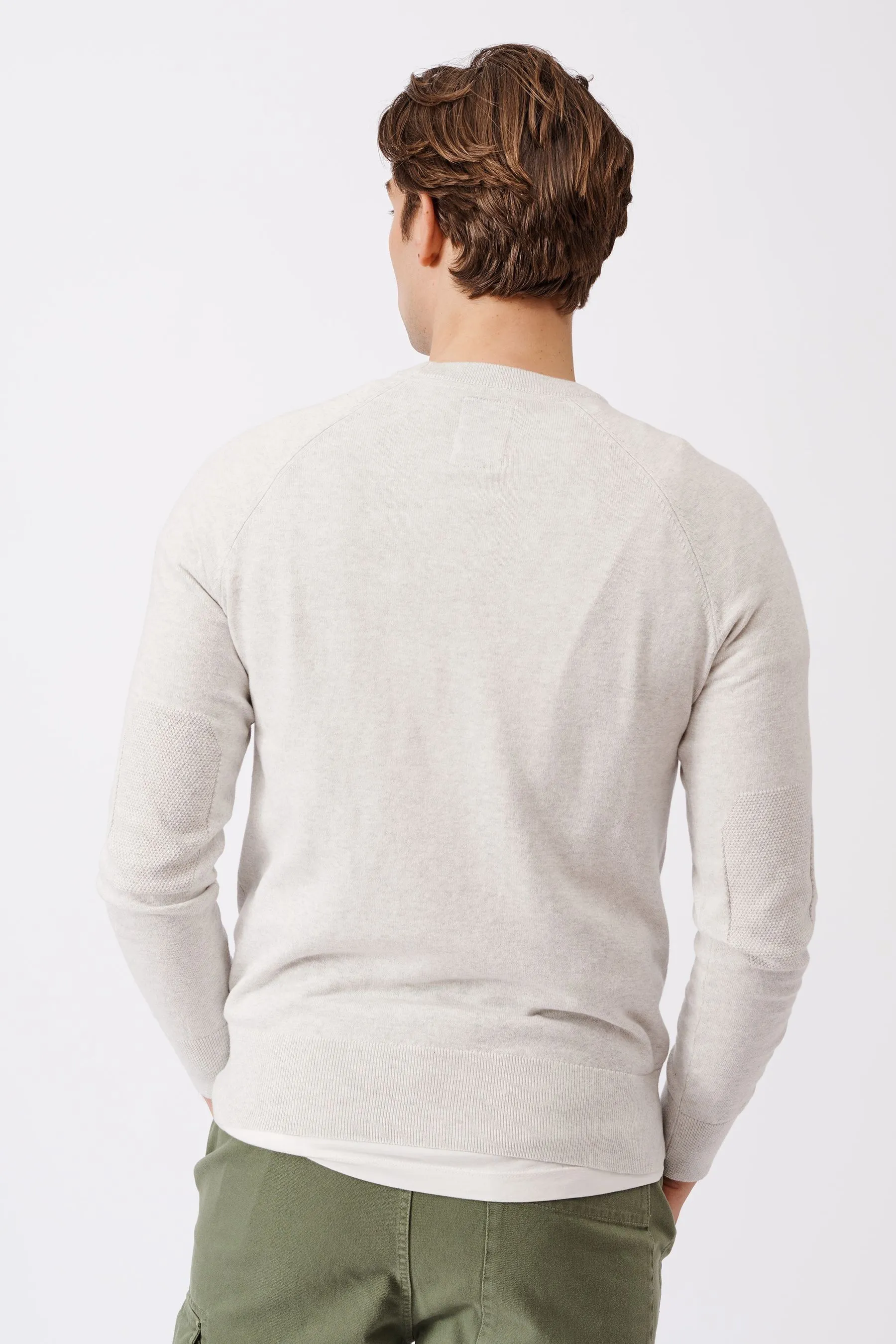 Aubin Cotone Collum Girocollo Cotone Maglione    