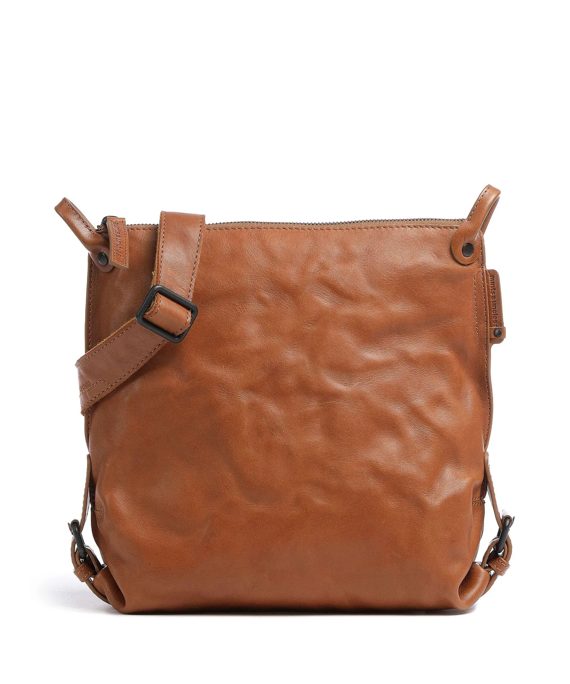  Aunts & Uncles Grandma's Luxury Club Mrs. Raisin Cookie Borsa a tracolla pelle di vacchetta grana cognac  