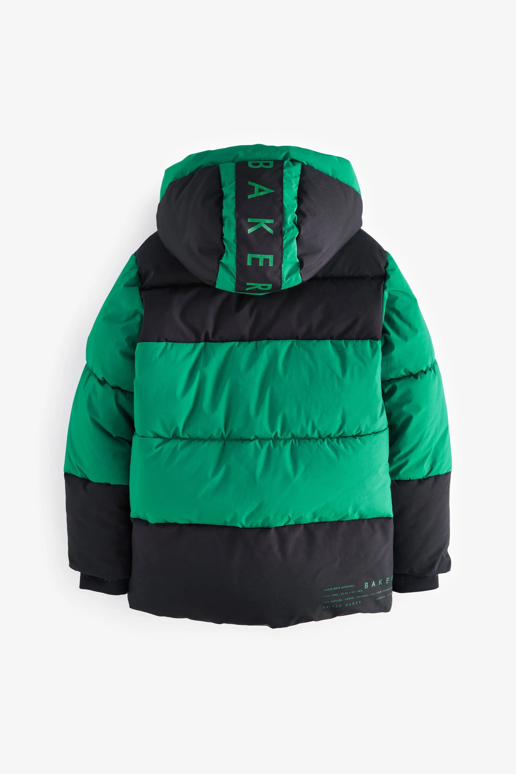 Baker by Ted Baker Antipioggia Cappotto Imbottito Colourblock    