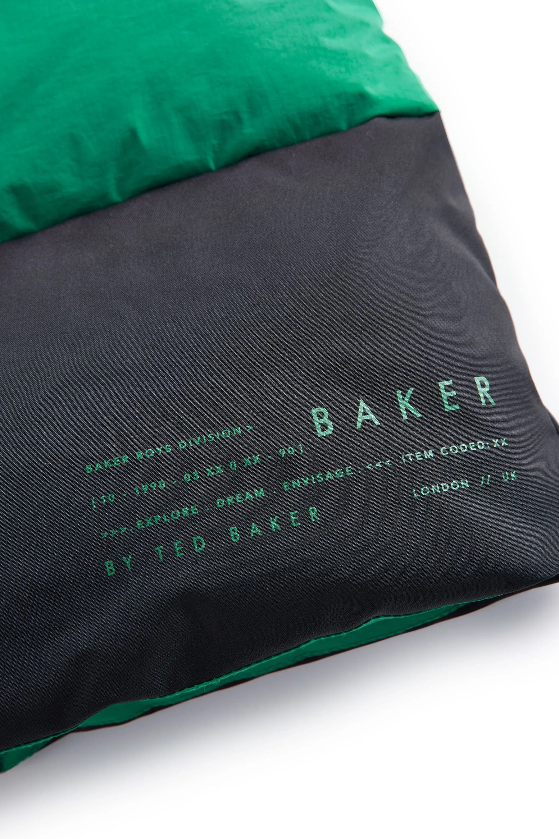 Baker by Ted Baker Antipioggia Cappotto Imbottito Colourblock    