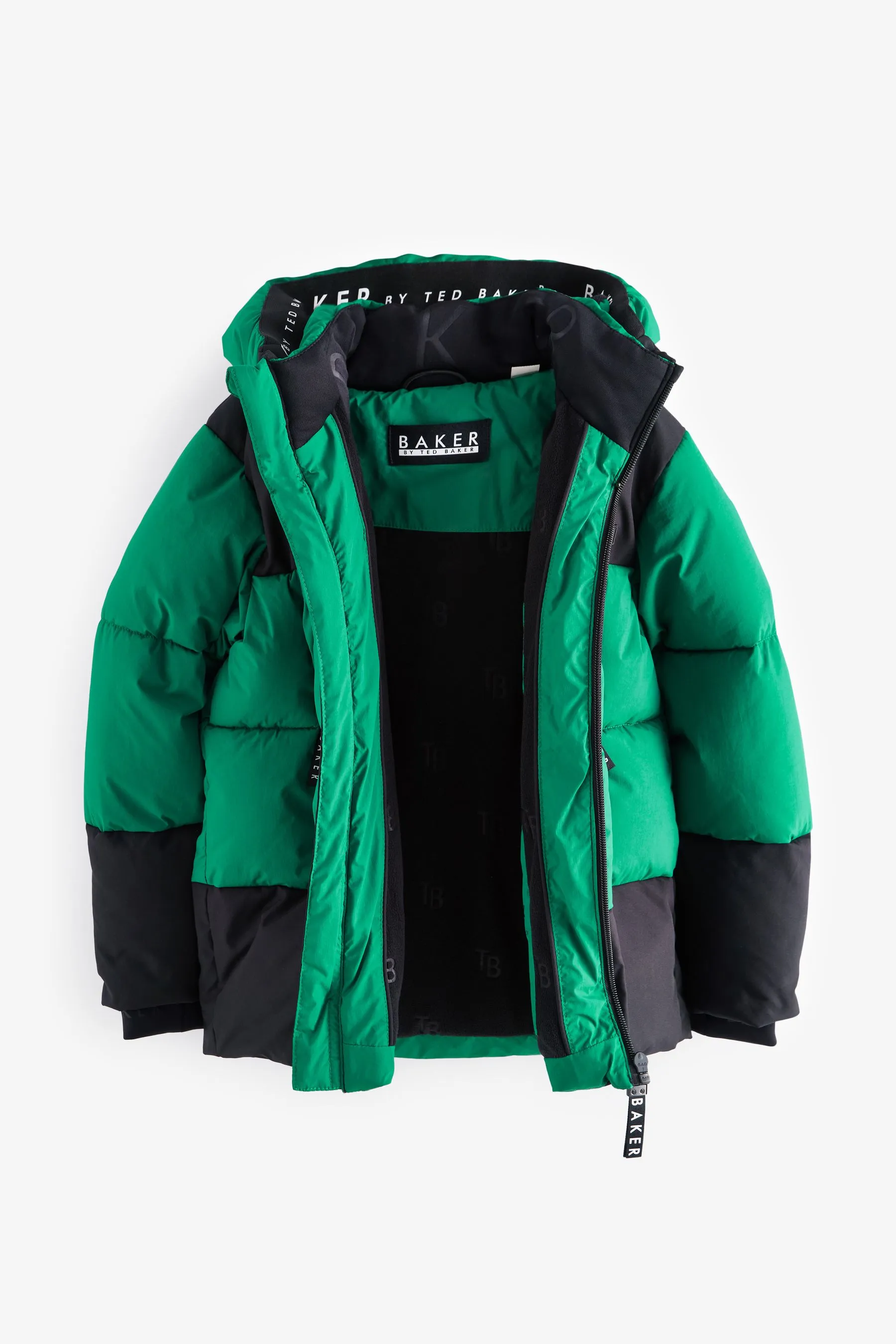 Baker by Ted Baker Antipioggia Cappotto Imbottito Colourblock    