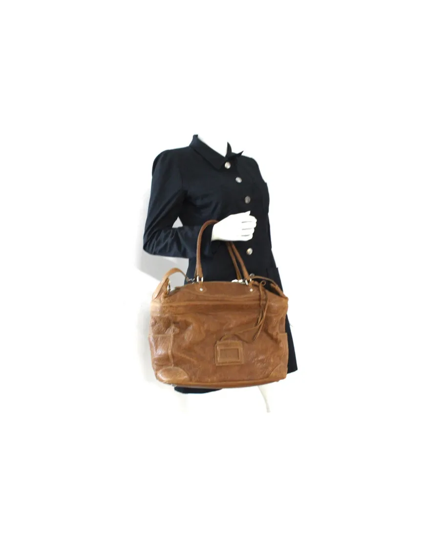 Balenciaga Bauletto Pelle Marrone