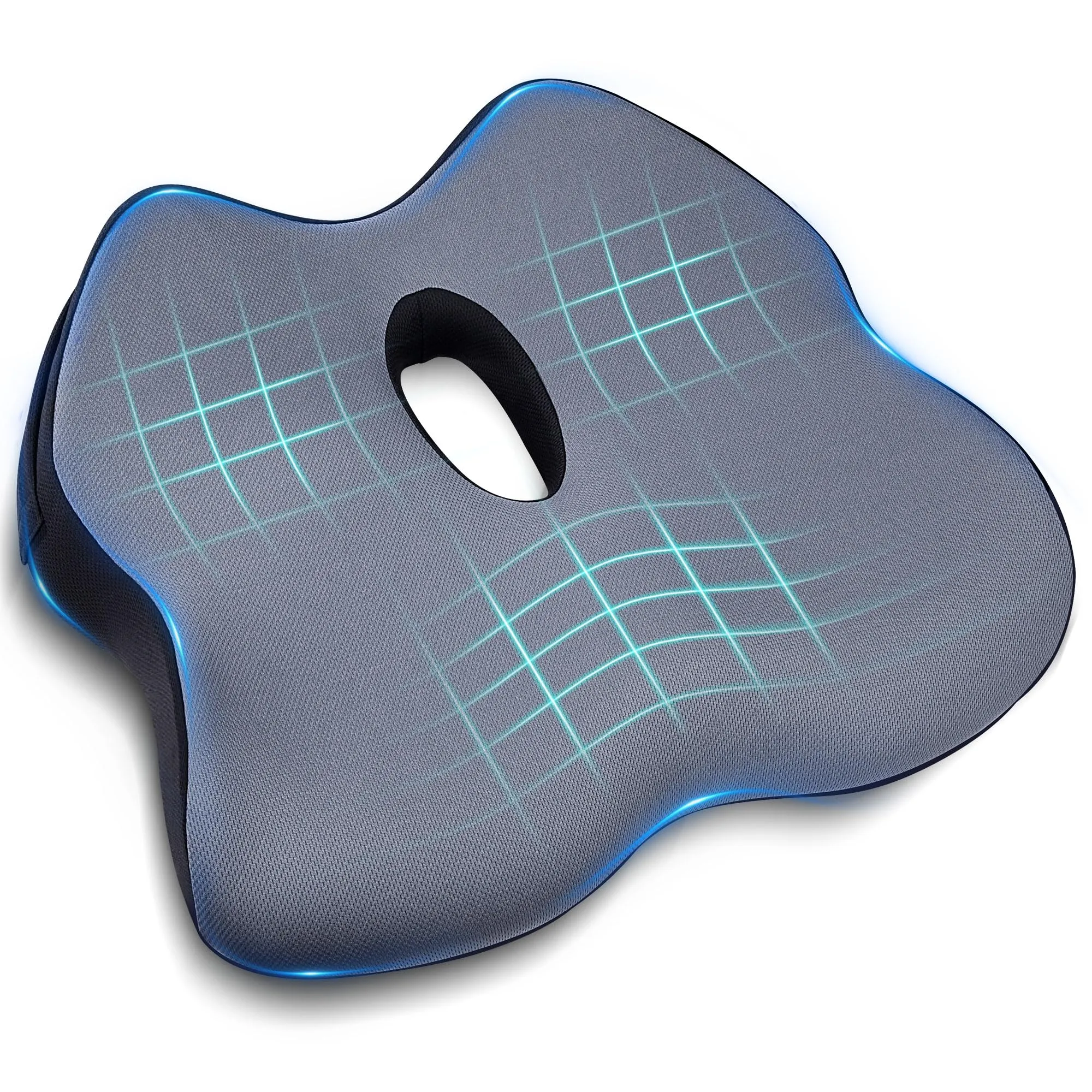 BALITTA Cuscino Ergonomico Sedia, Cuscino Sedia Ufficio, Cuscino Sedia Memory Foam per il Sollievo della lombalgia e Della Sciat