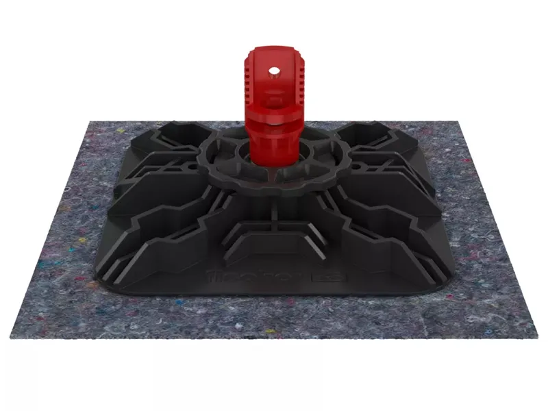 Base ad inclinazione variabile Fischer FFRBH per tetti piani, 340x340mm (2pz)