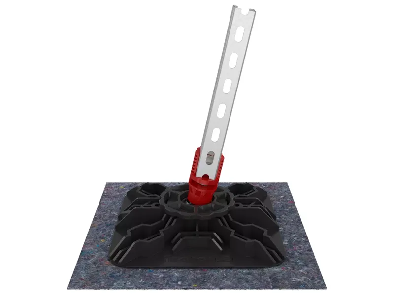 Base ad inclinazione variabile Fischer FFRBH per tetti piani, 340x340mm (2pz)