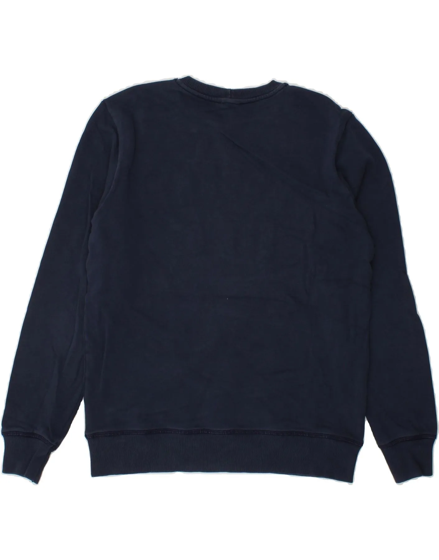 BENETTON Boys Graphic Sweatshirt Jumper 11-12 Years 2XL Navy Blue