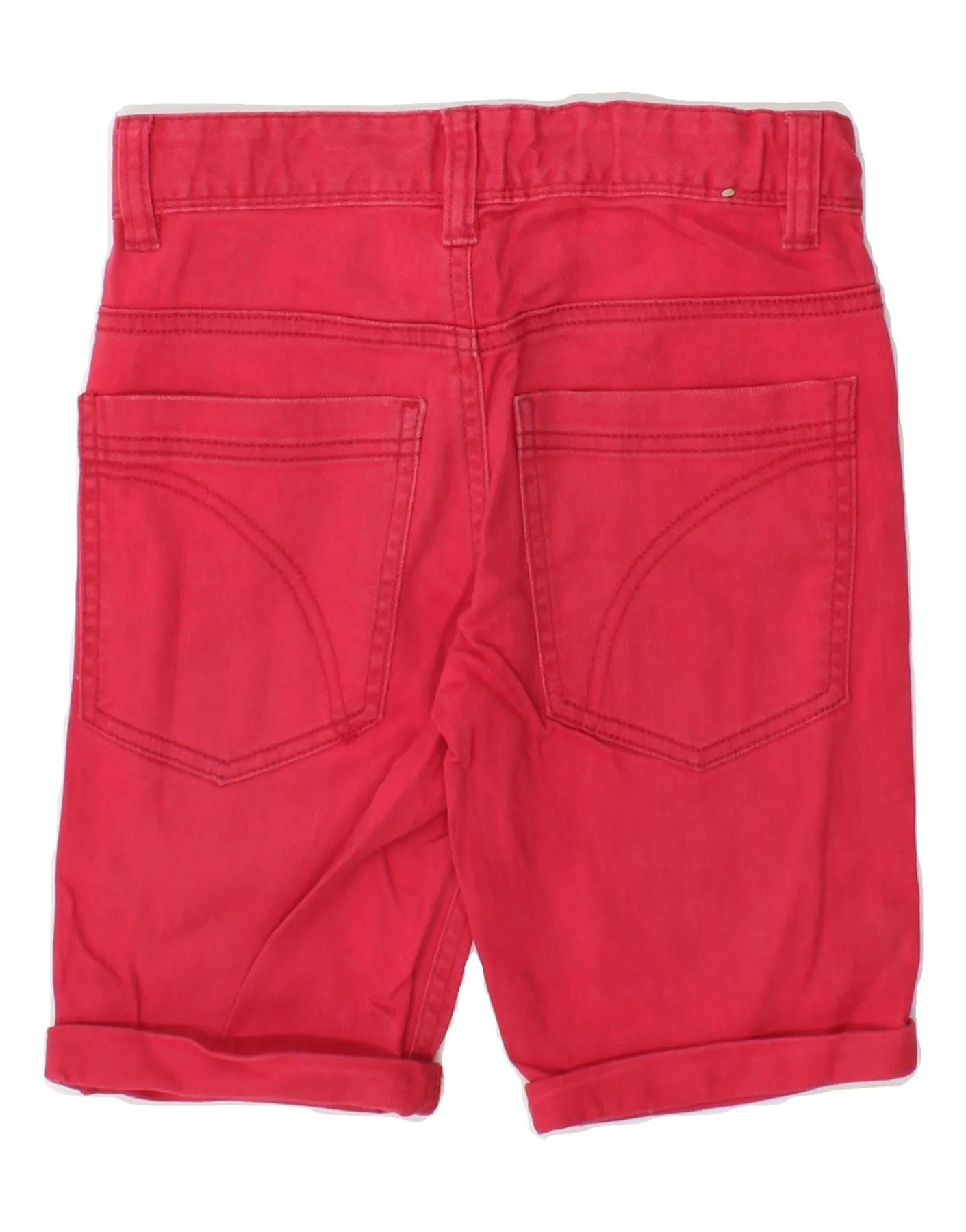 BENETTON Girls Casual Shorts 7-8 Years W24 Pink Cotton