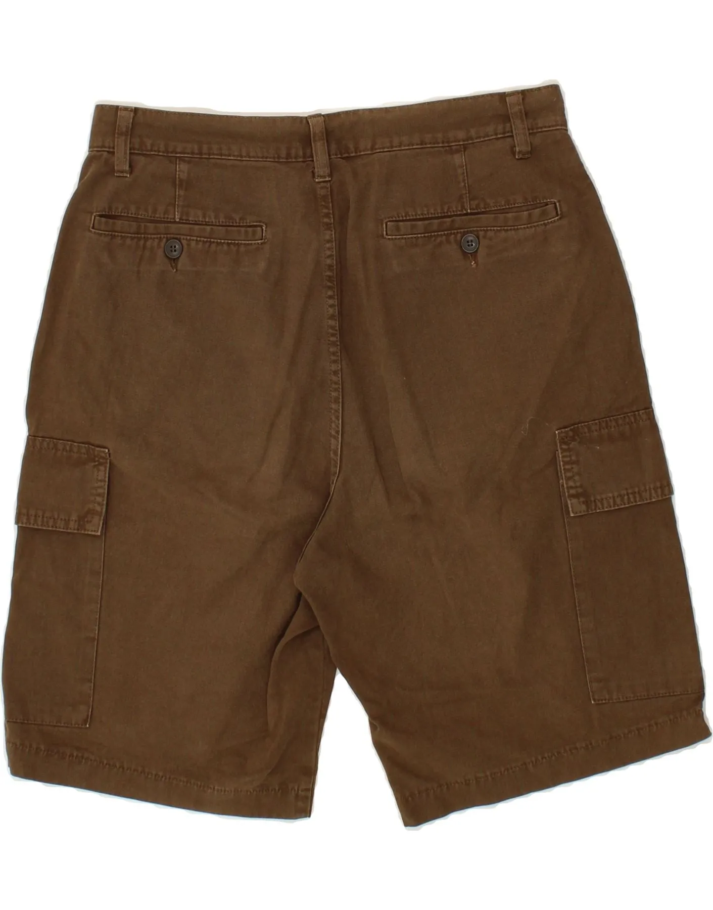 BENETTON Mens Cargo Shorts IT 46 Small W30  Brown Cotton