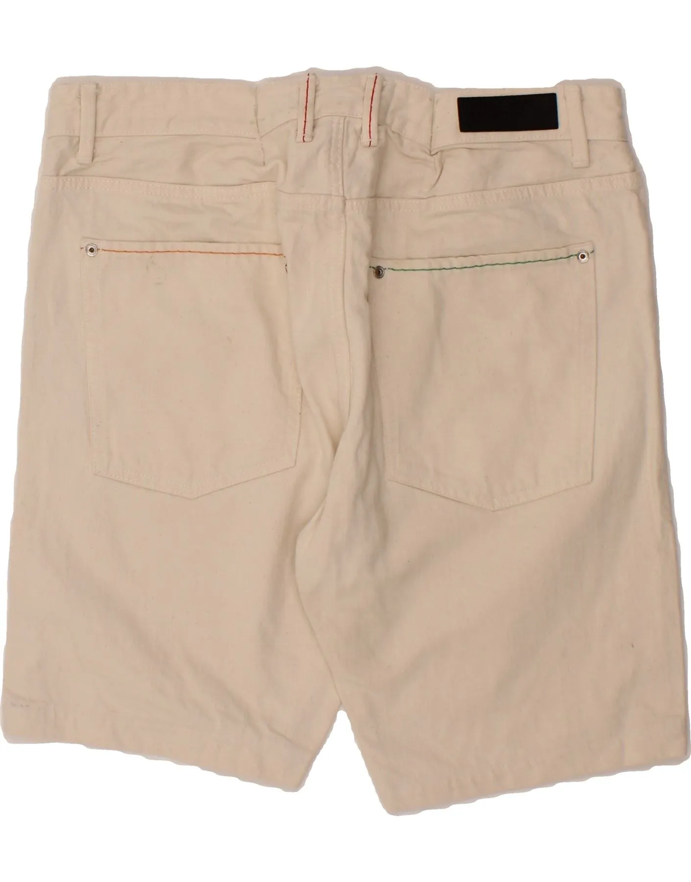 BENETTON Mens Casual Shorts W38 XL Beige Cotton