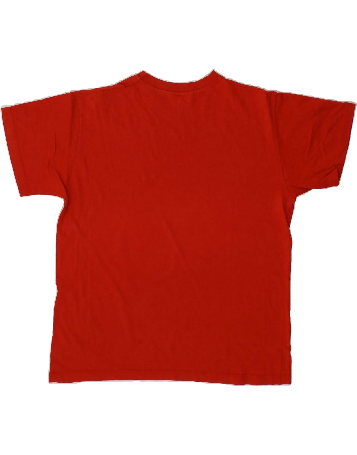 BENETTON Mens Graphic T-Shirt Top Medium Red