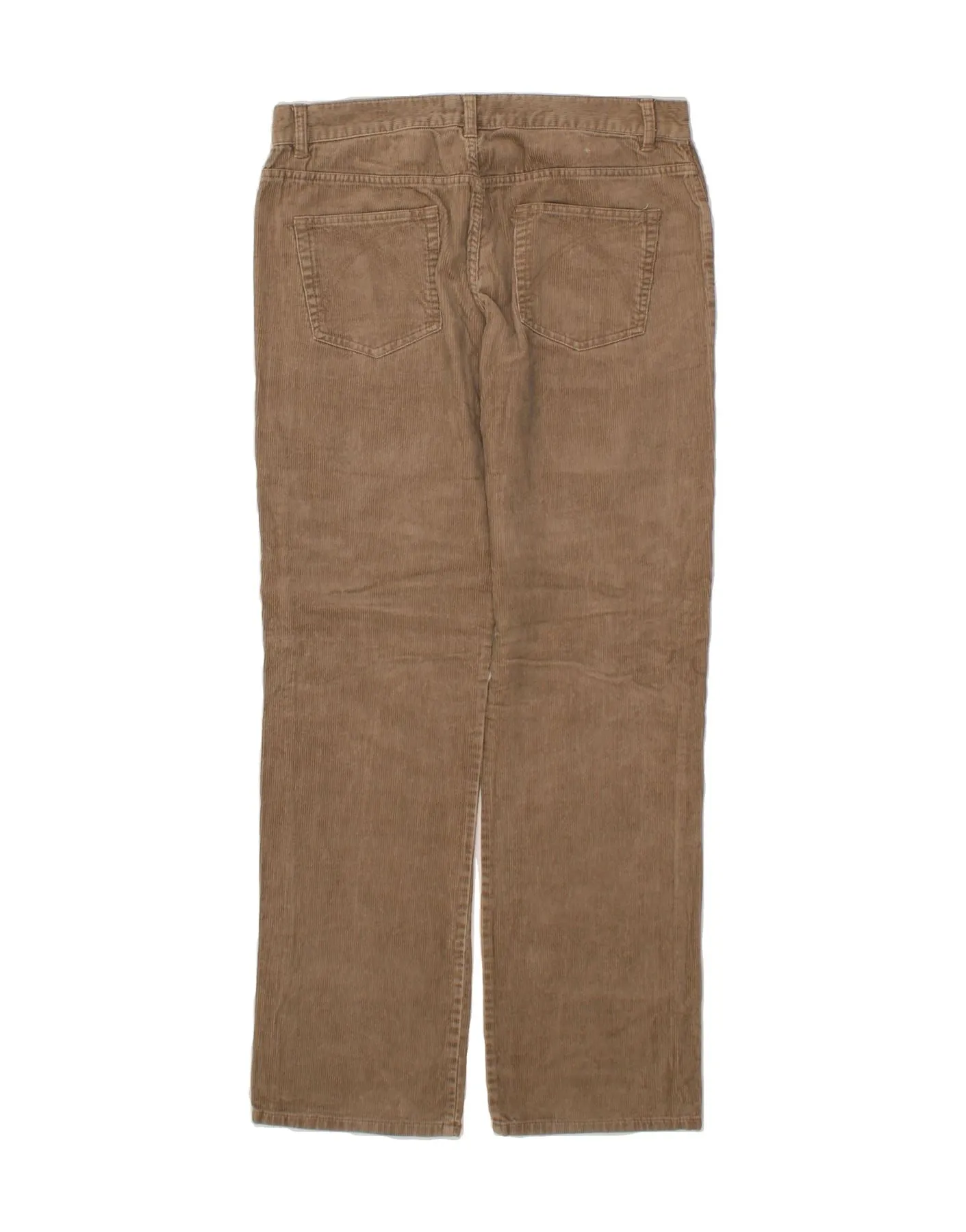 BENETTON Mens Straight Corduroy Trousers W33 L32 Beige Cotton
