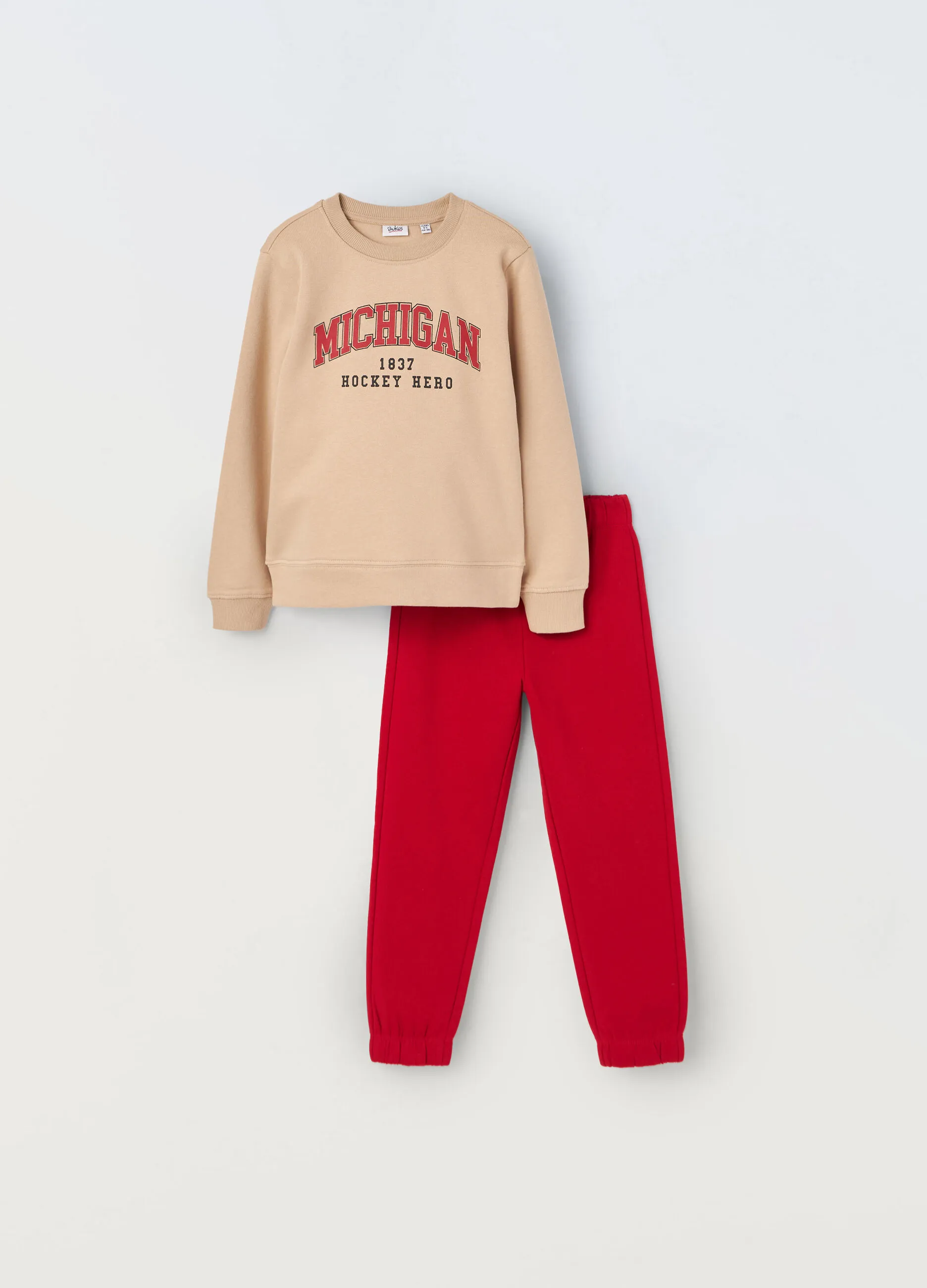 BLUKIDS  Jogging set in puro cotone bambino