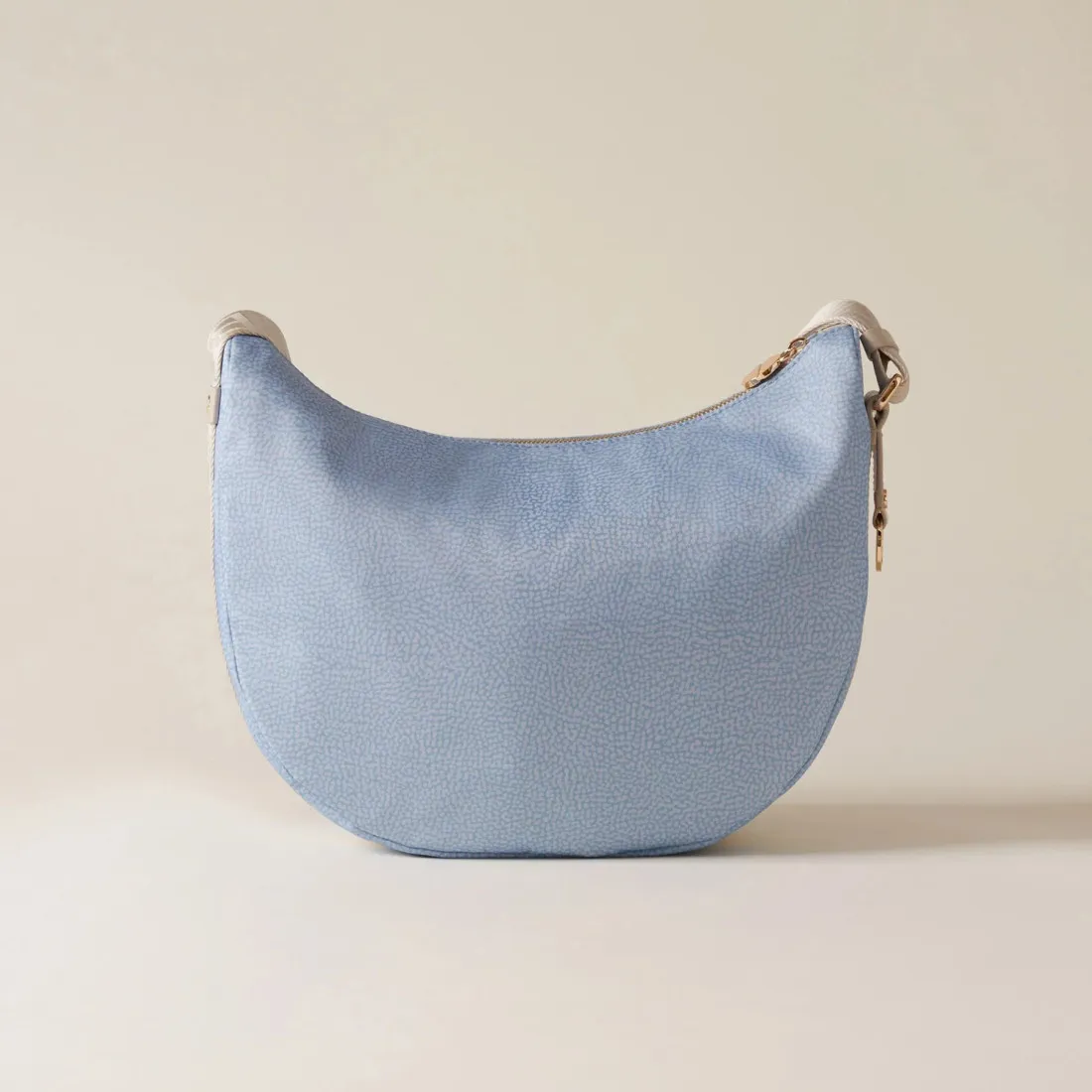 Borsa media Borbonese Luna Bag topazio in nylon OP riciclato