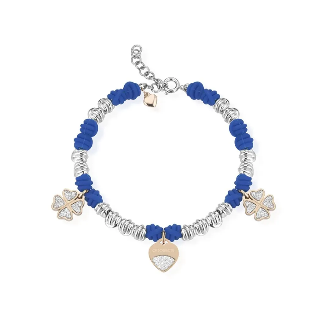 Bracciale Ops!Objects Nodi Lux Glitter Blu OPSBR-502