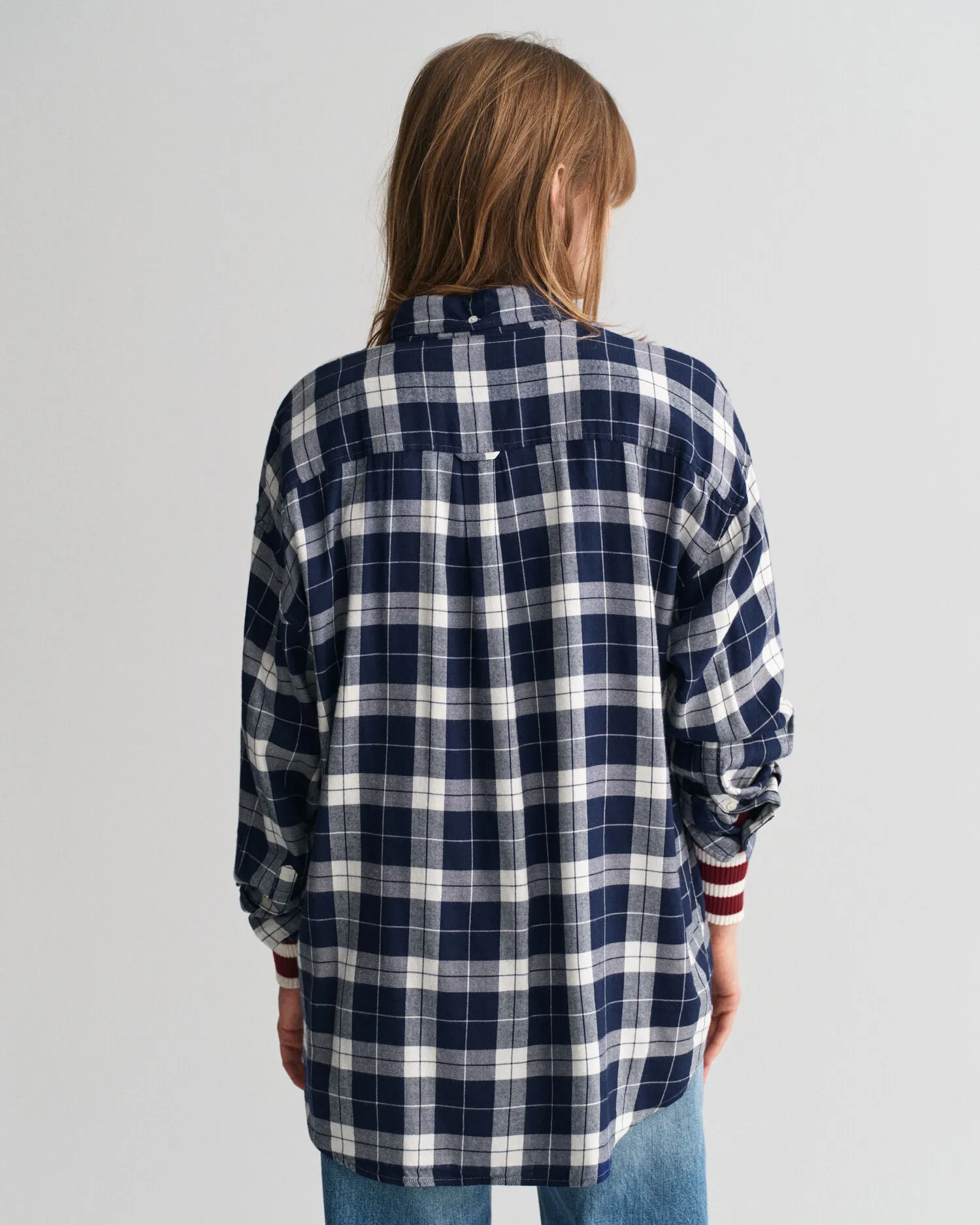 Camicia a quadri in flanella oversize    