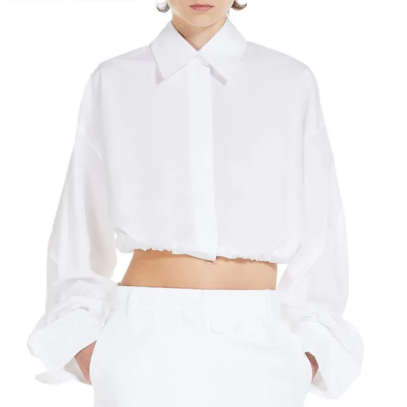 Camicia boxy con coulisse Sarong 