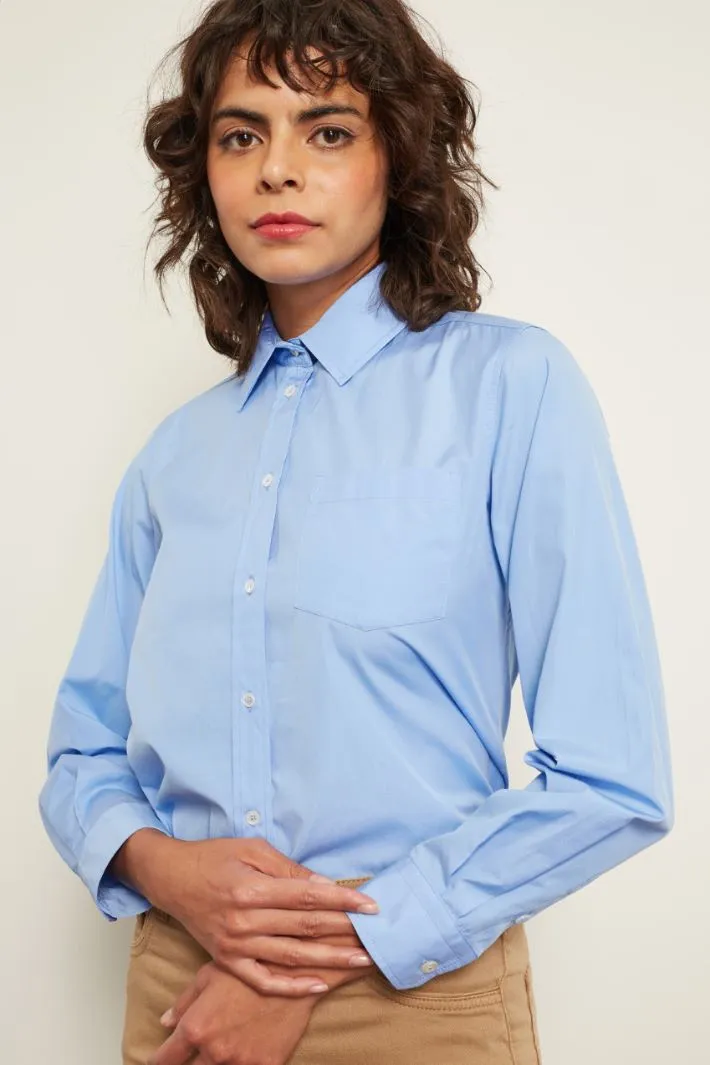 Camicia con taschino applicato