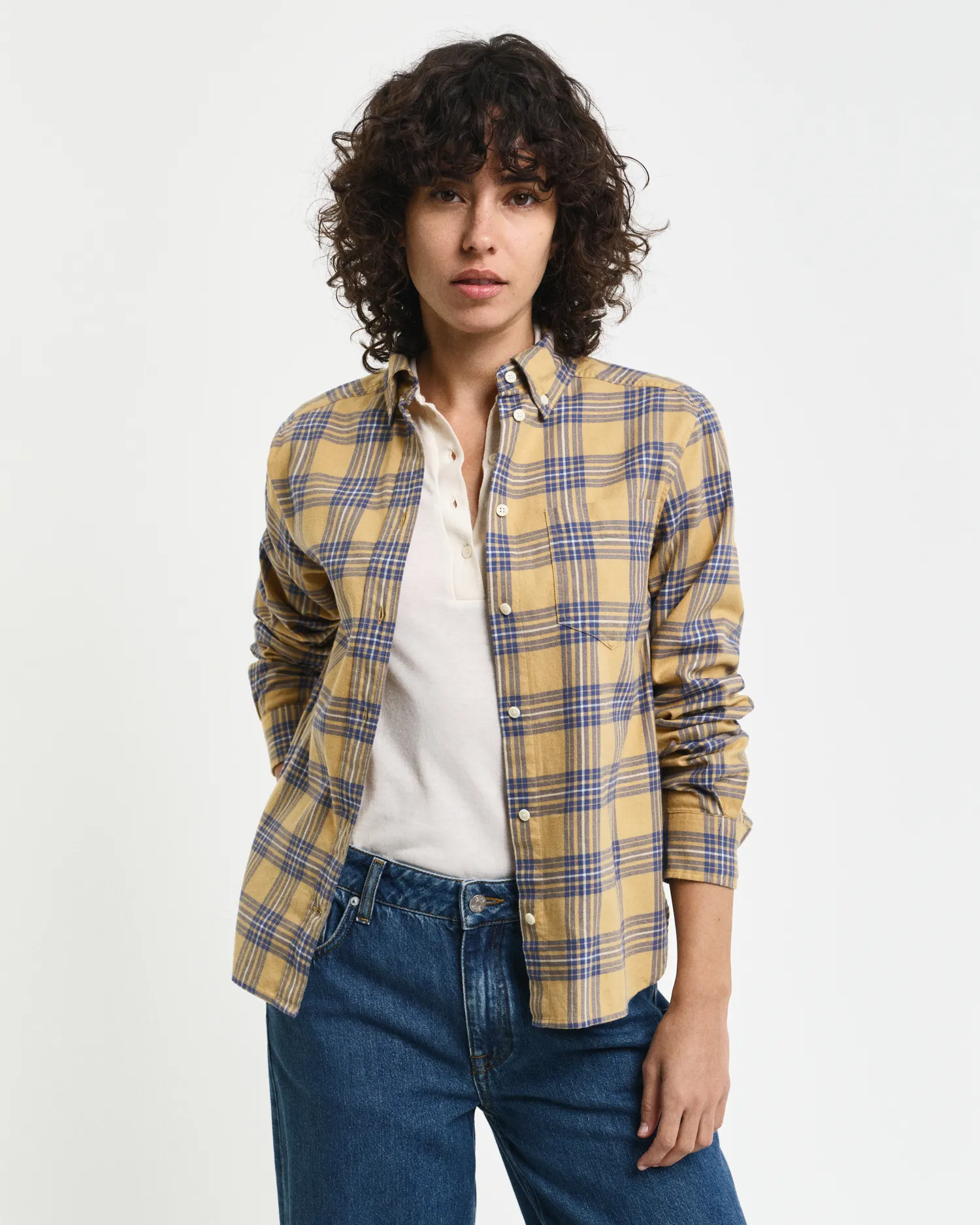 Camicia in flanella a quadri regular fit    