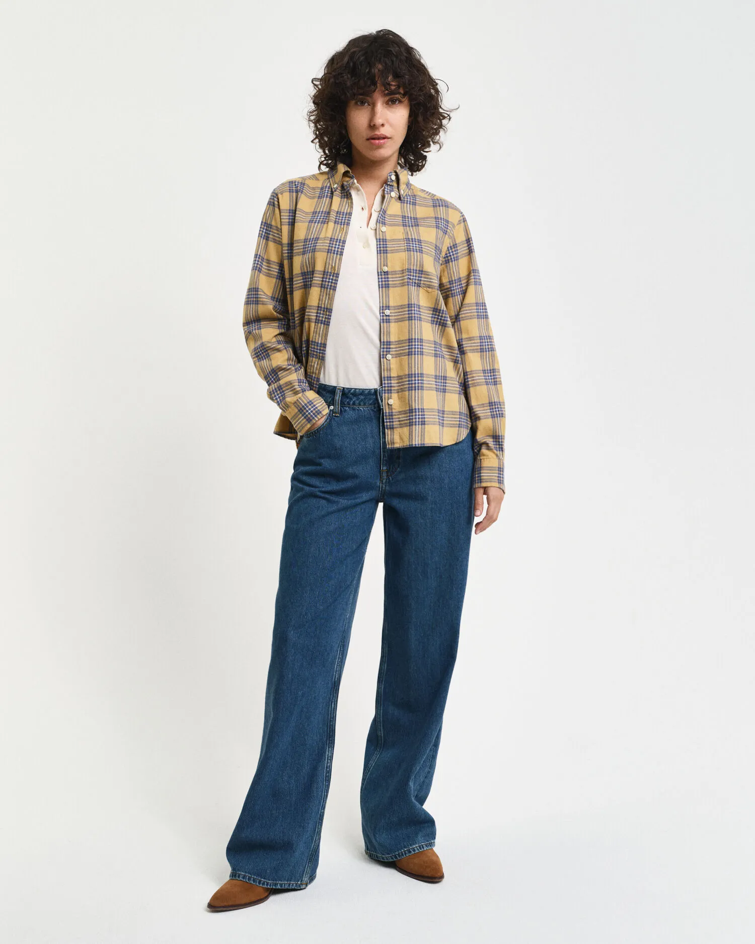 Camicia in flanella a quadri regular fit    