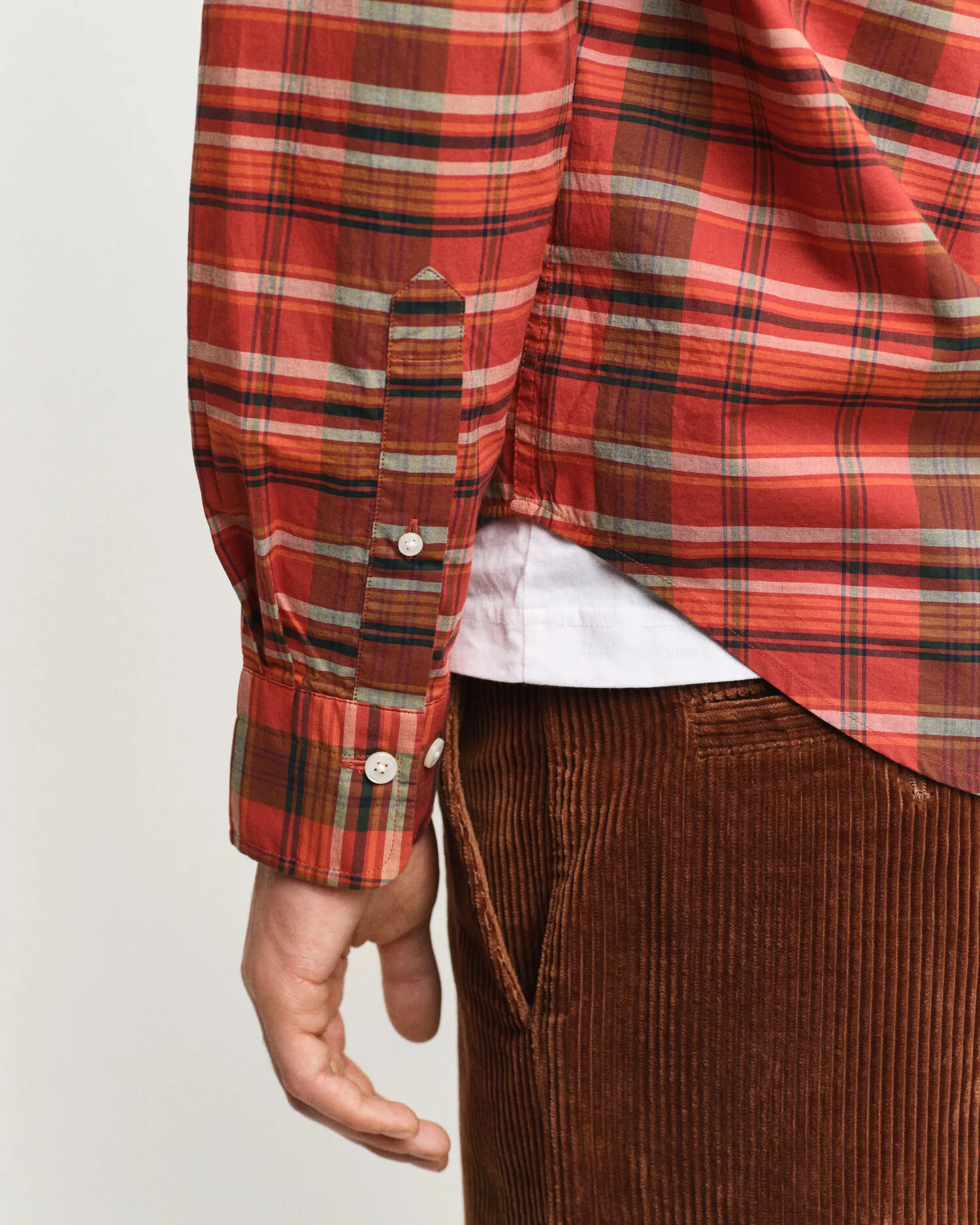 Camicia in popeline Archive a quadri regular fit    