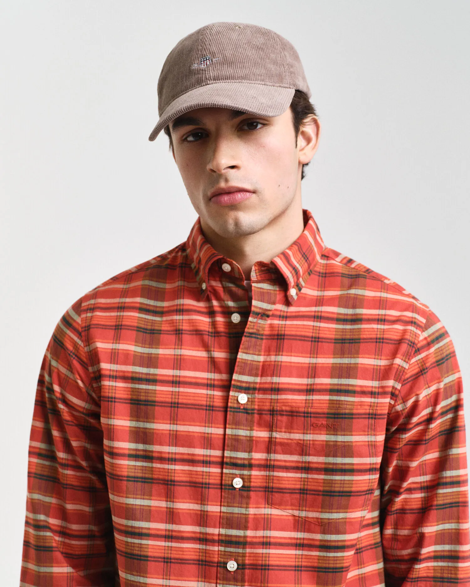 Camicia in popeline Archive a quadri regular fit    