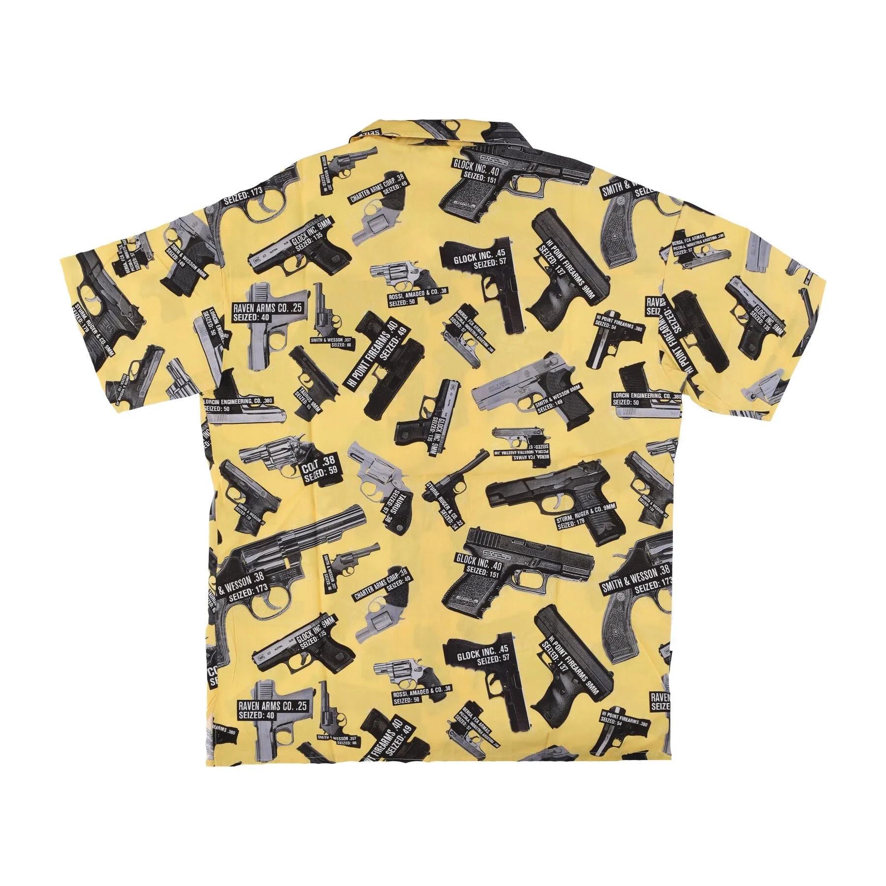 Camicia Manica Corta Uomo Arsenal Beach Shirt Black/yellow