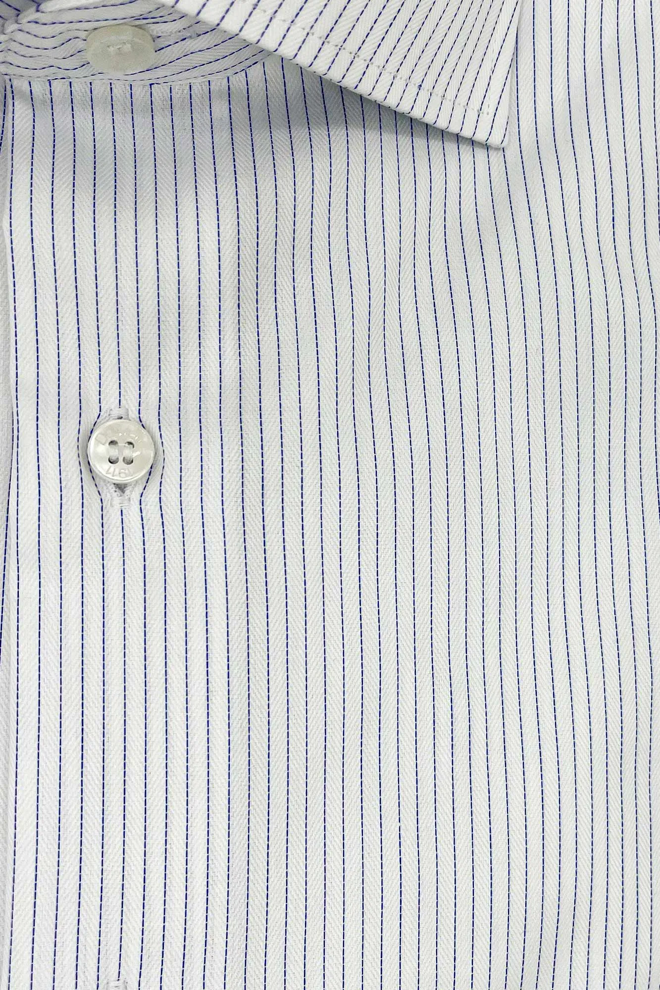 Camicia no stiro slim a righe sottili