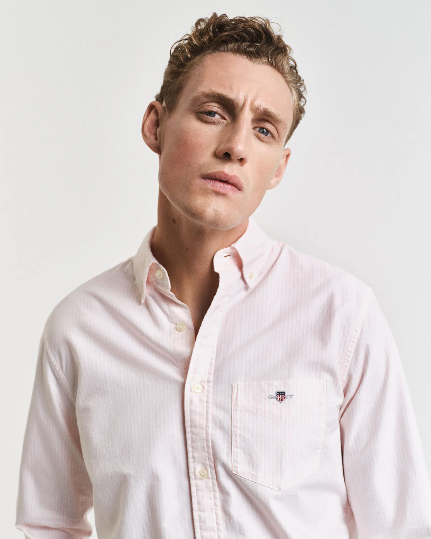 Camicia Oxford classica a righe Banker regular fit    