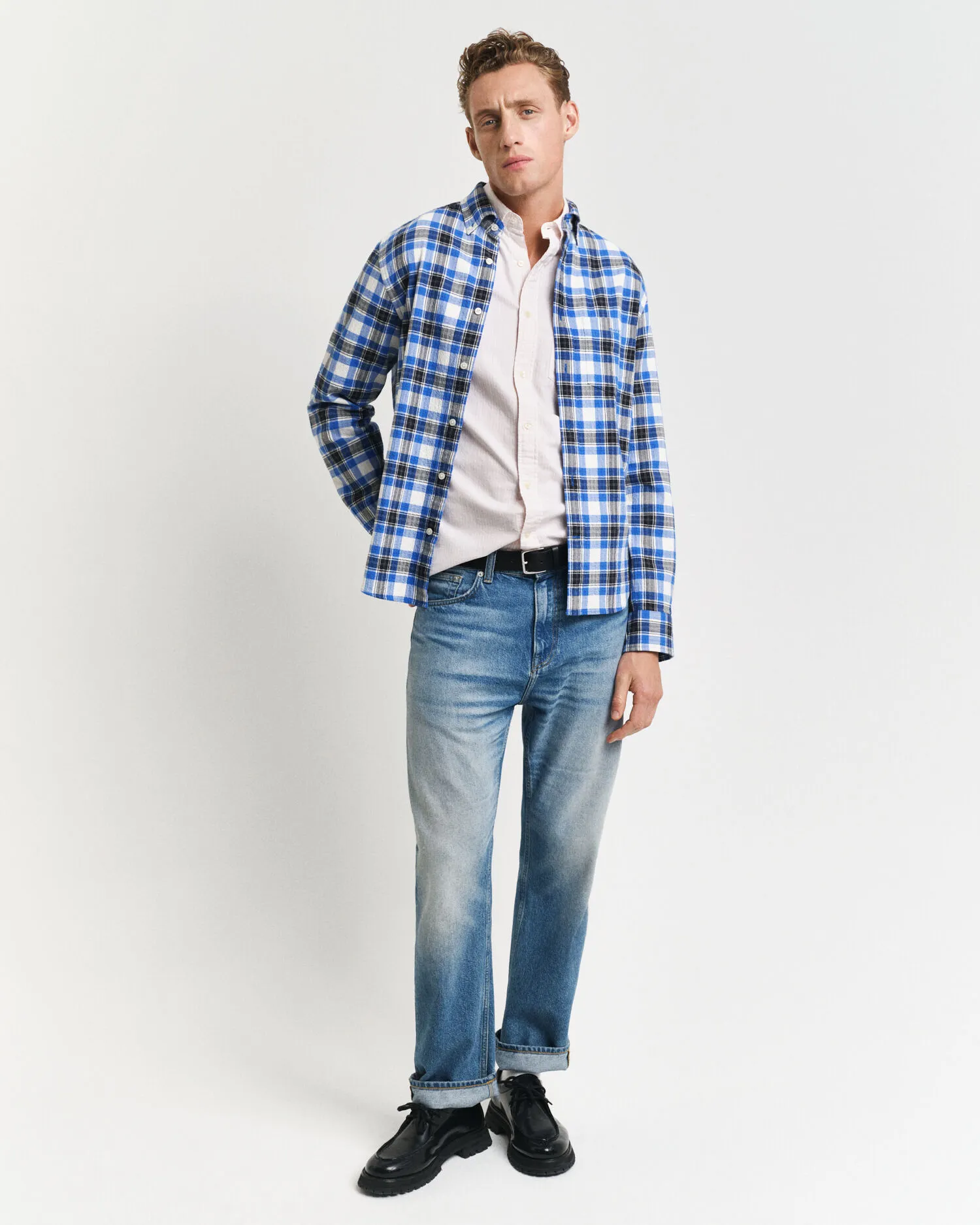 Camicia Oxford classica a righe Banker regular fit    