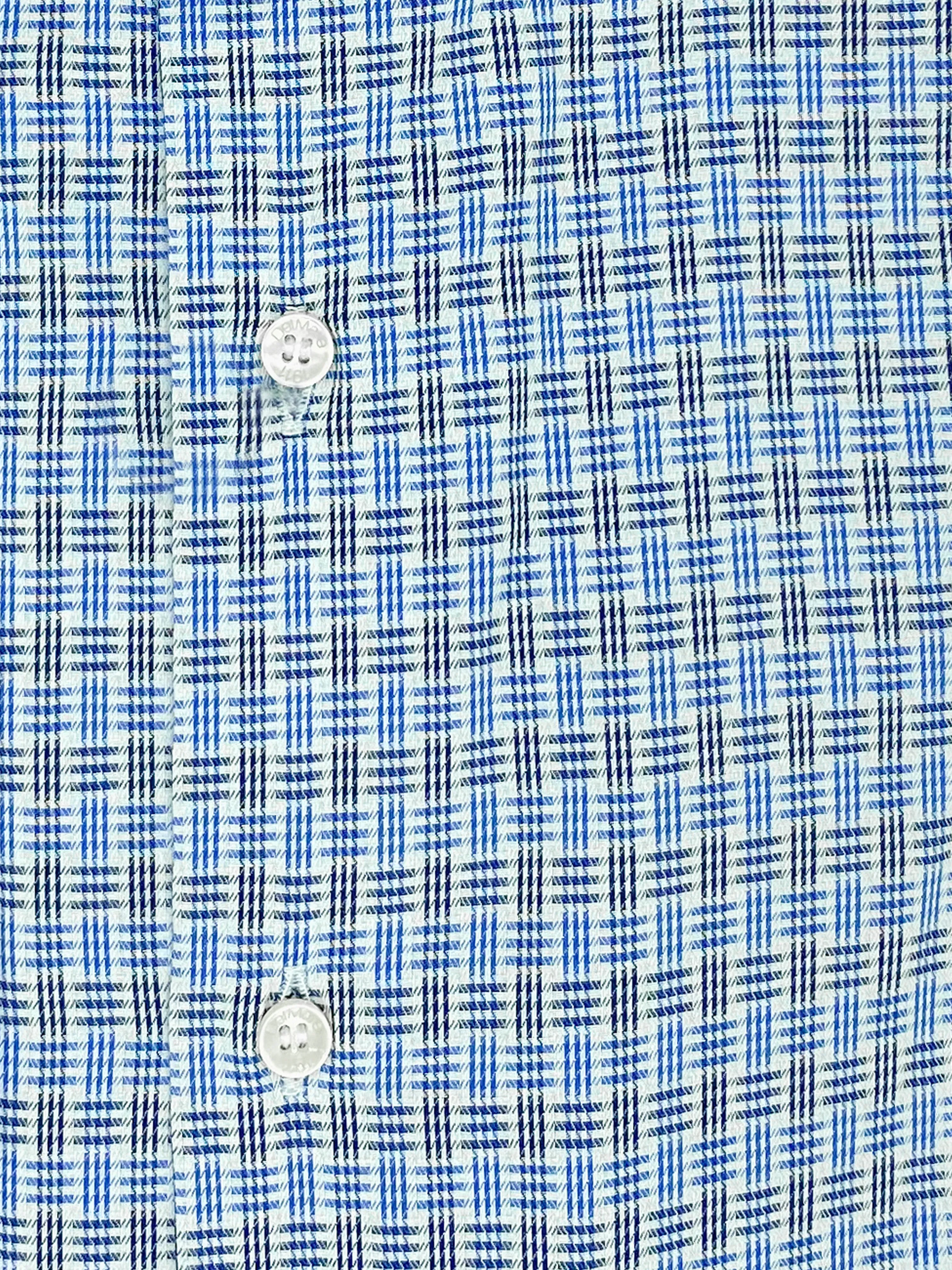 Camicia quadretto jacquard