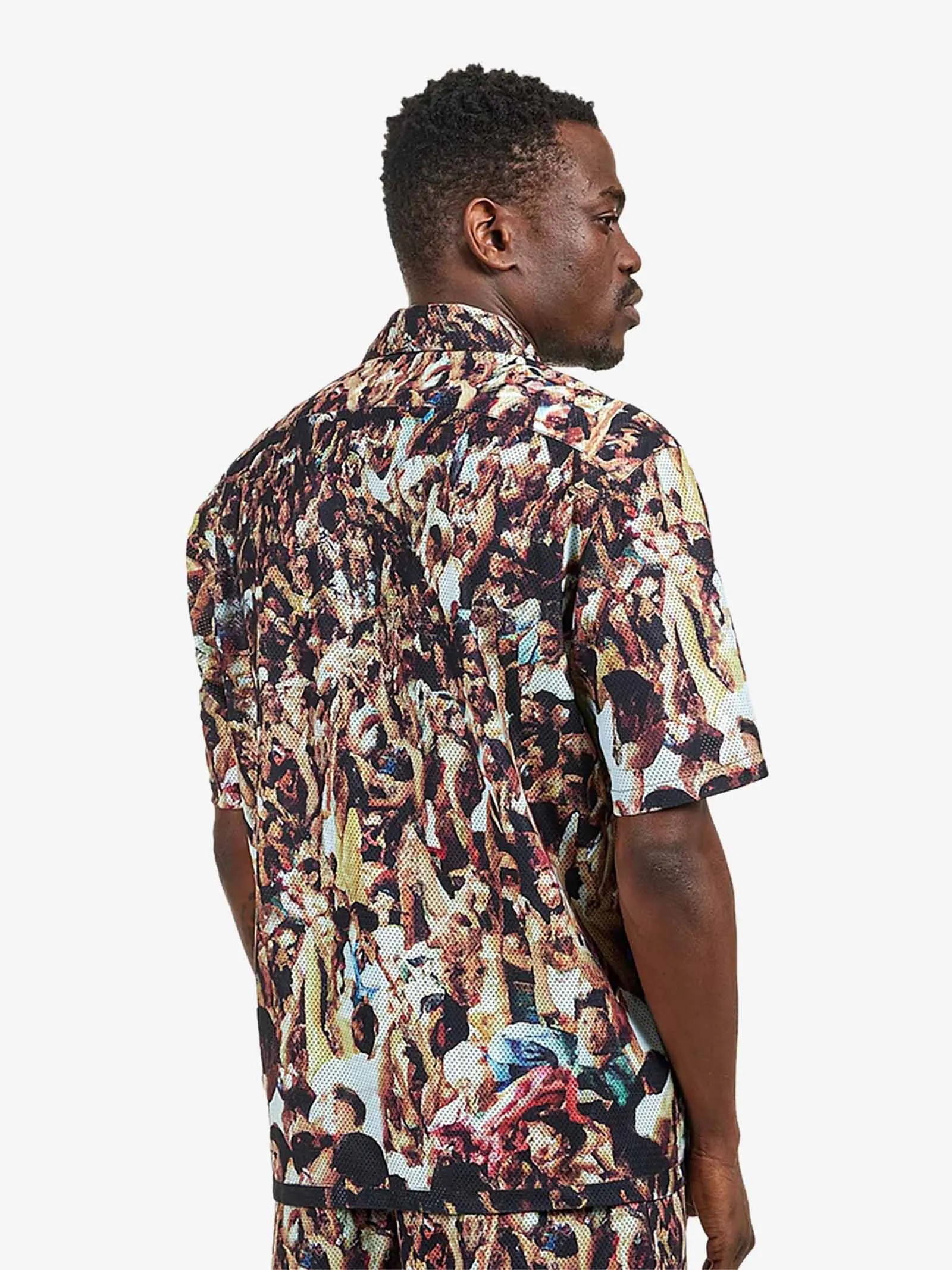Camicia Scottie Mesh Shirt SS24-120S uomo multicolor