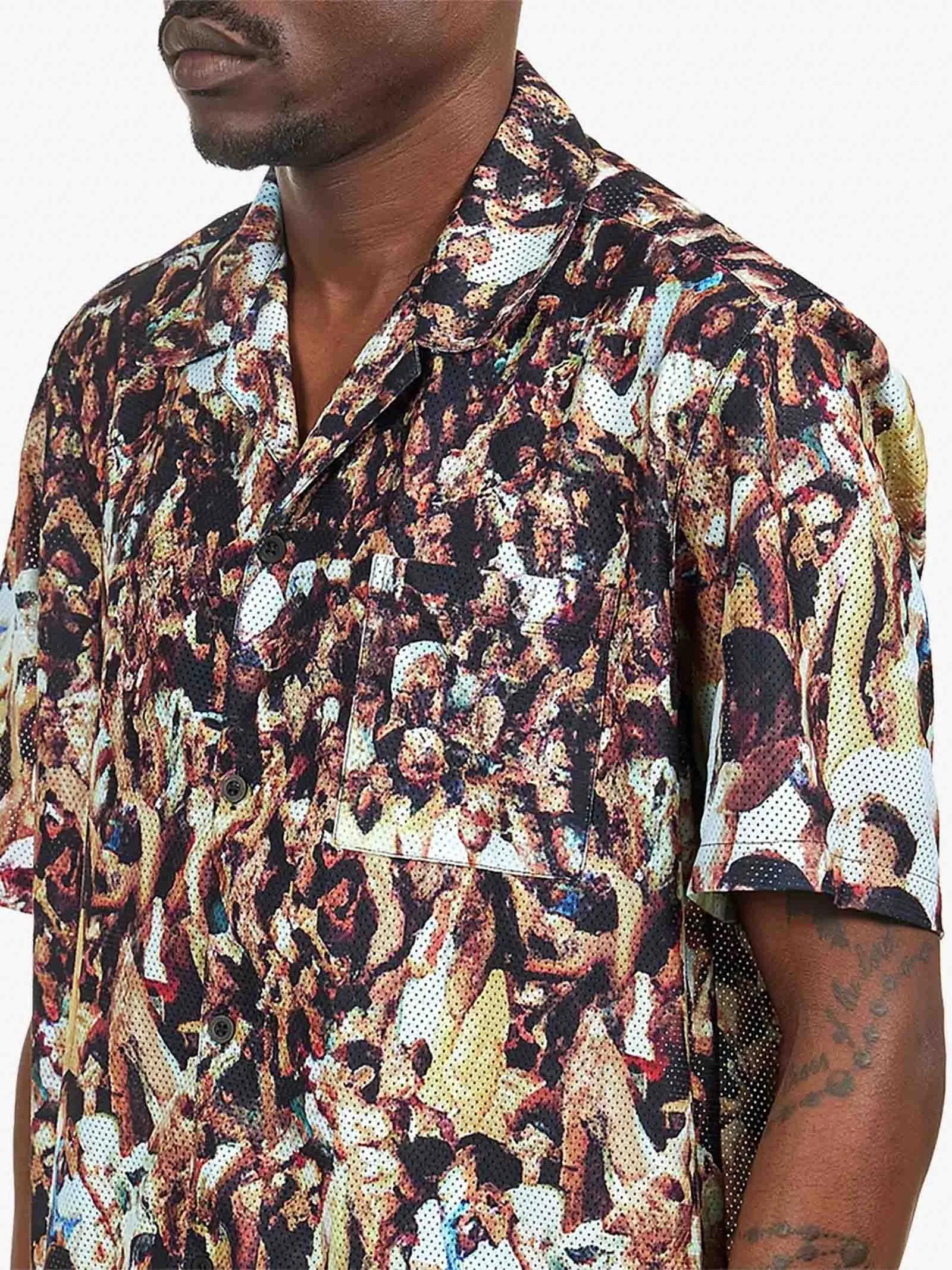 Camicia Scottie Mesh Shirt SS24-120S uomo multicolor