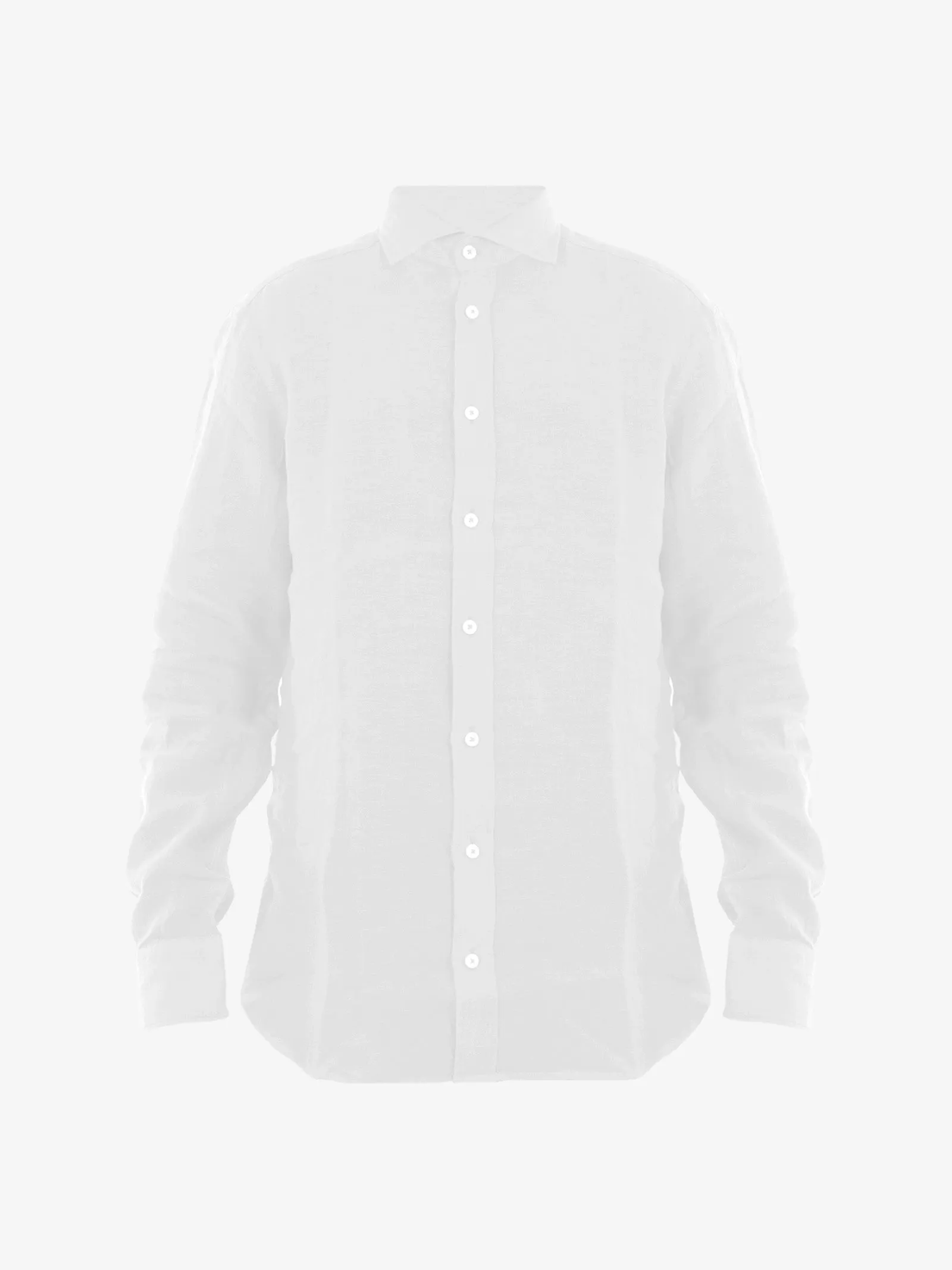 Camicia Simo Collo 164 uomo in lino bianco