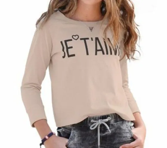Camicia stampa ARIZONA Cool Girl 3/4 maniche beige