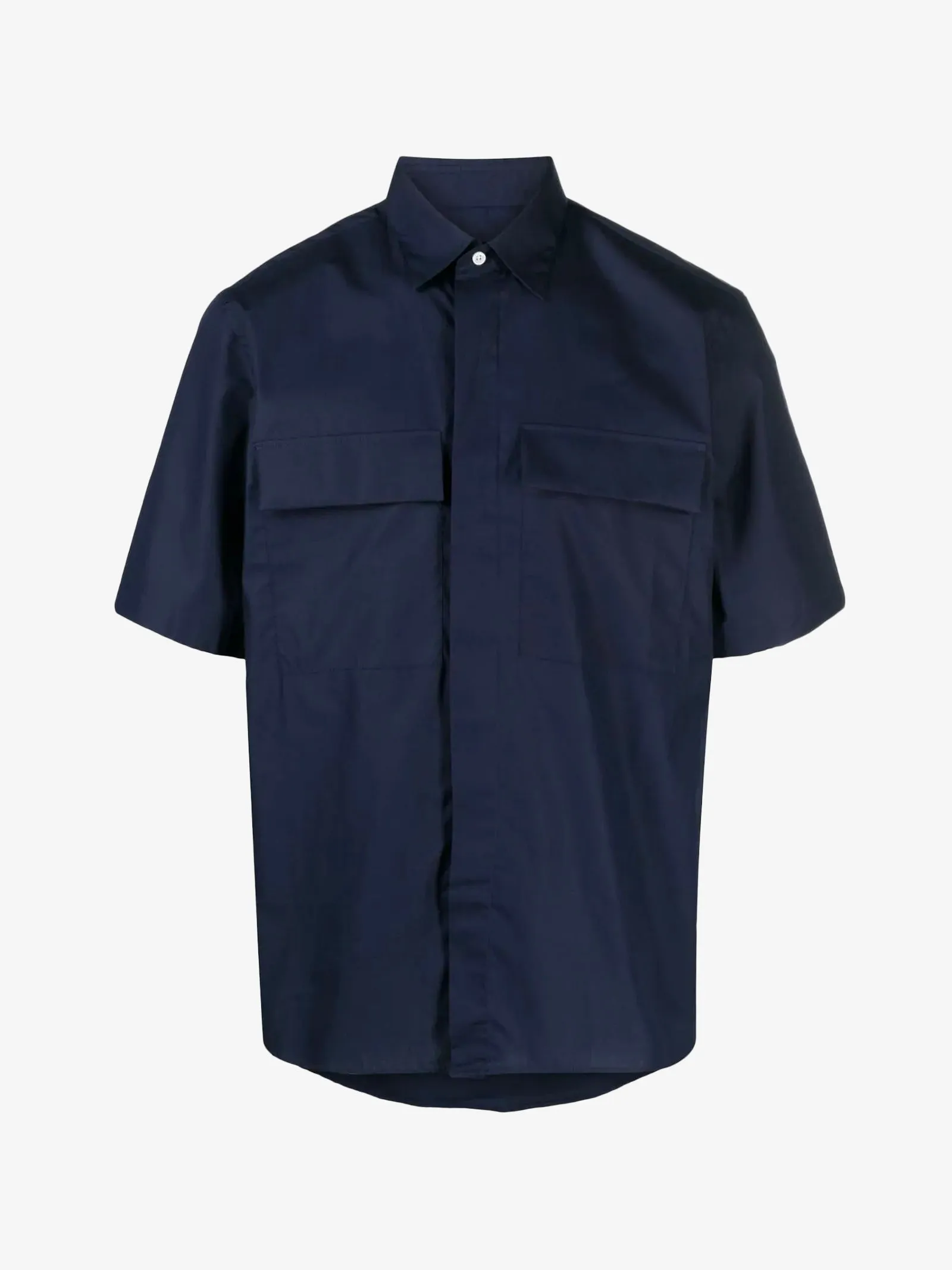 Camicia uomo blu scuro in cotone