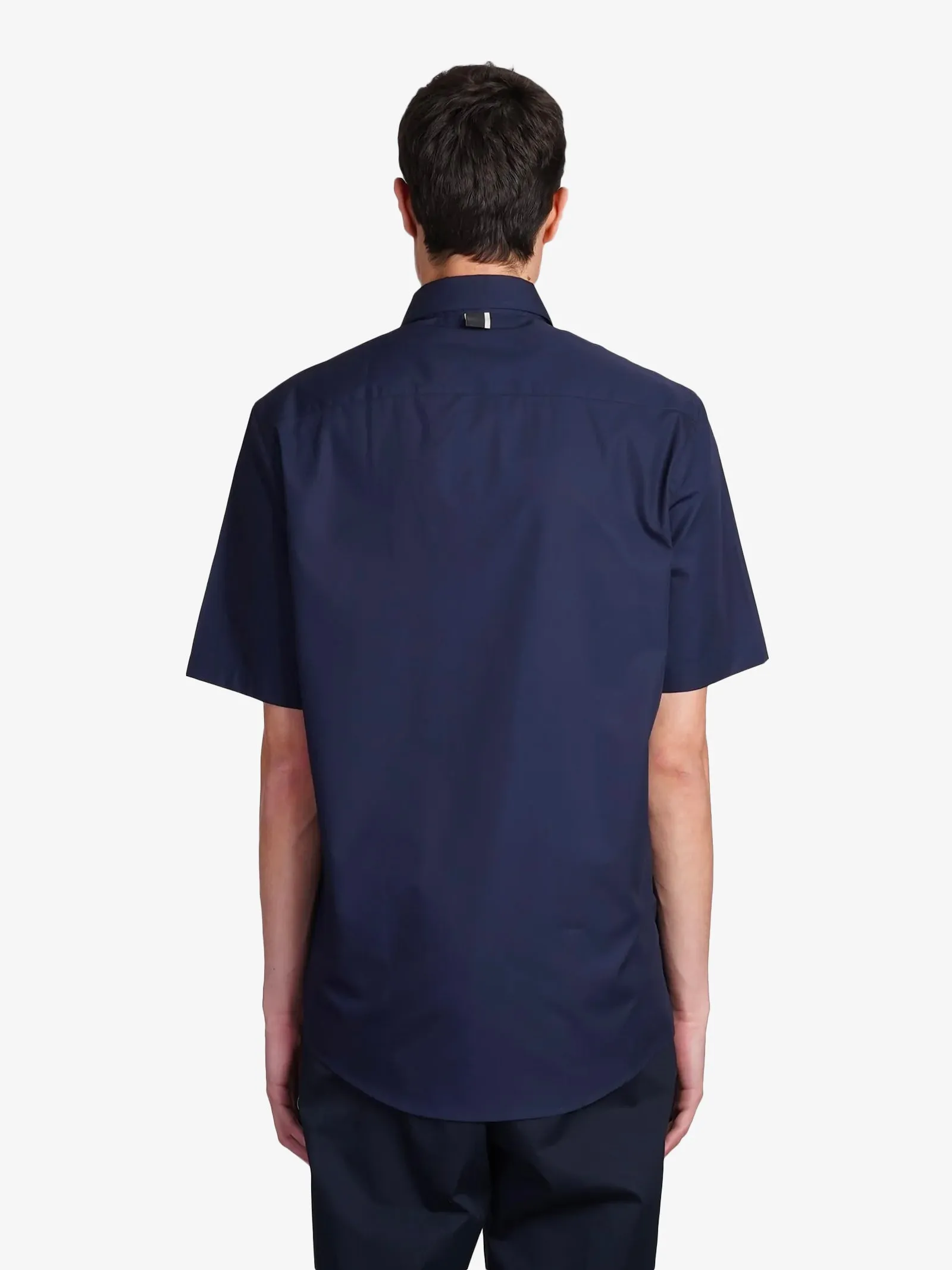 Camicia uomo blu scuro in cotone