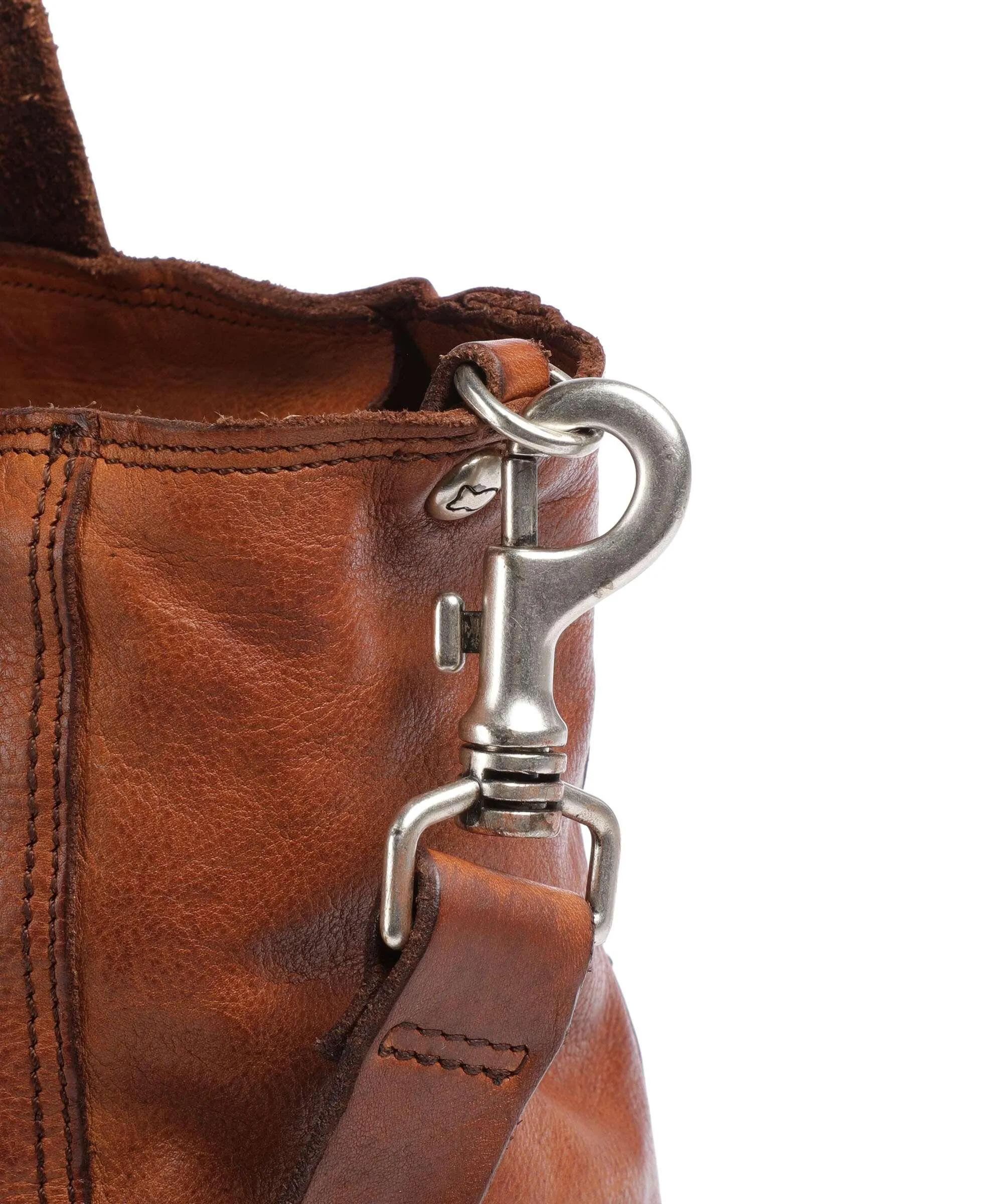  Campomaggi Borsa shopper pelle di vacchetta finemente grana cognac  