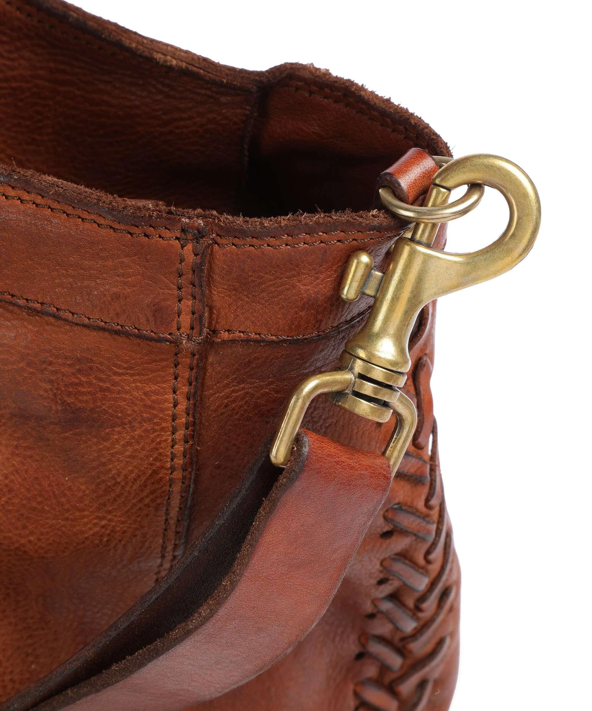  Campomaggi Borsa shopper pelle di vacchetta grana cognac  