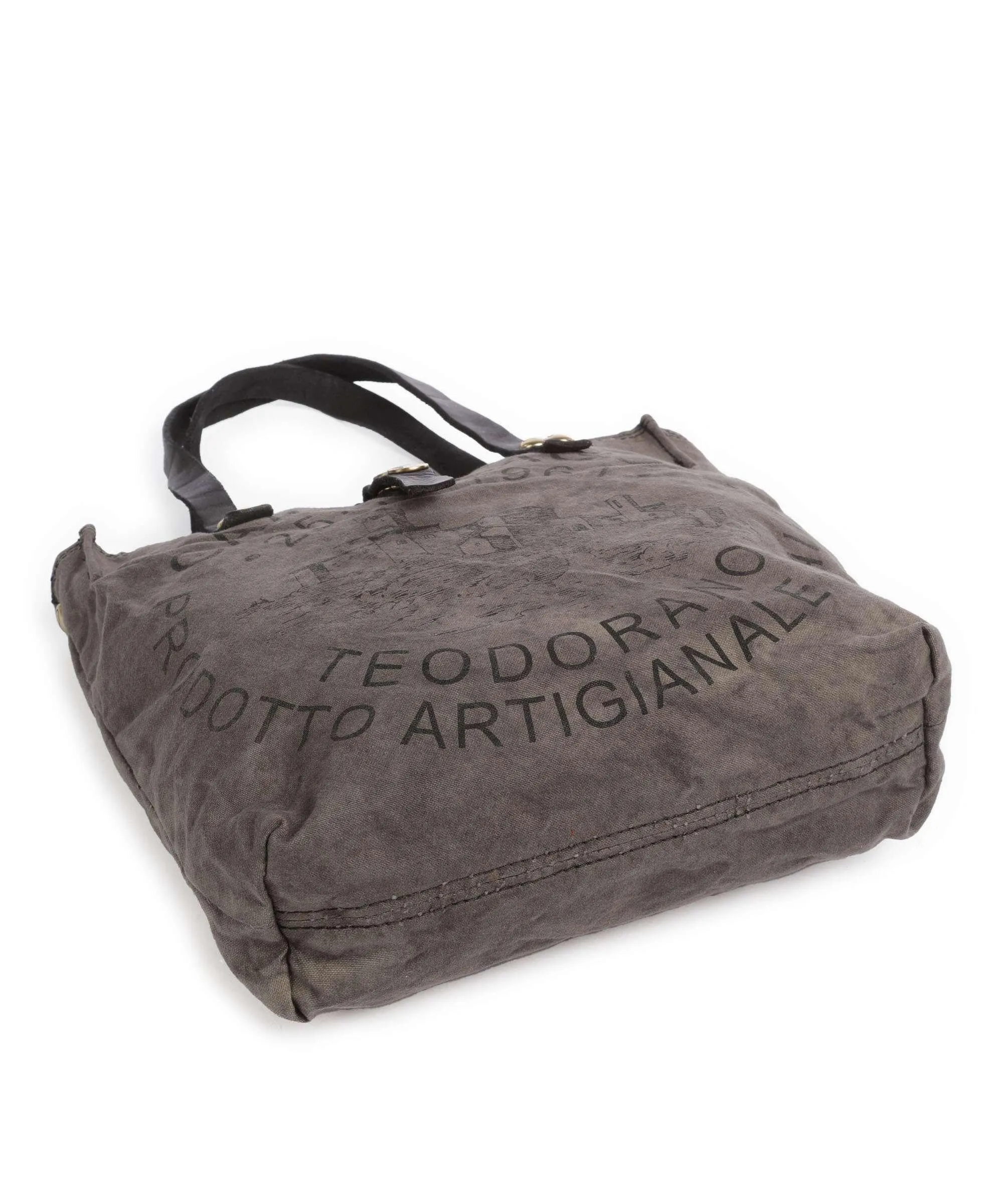  Campomaggi Borsa shopper tela grigio  