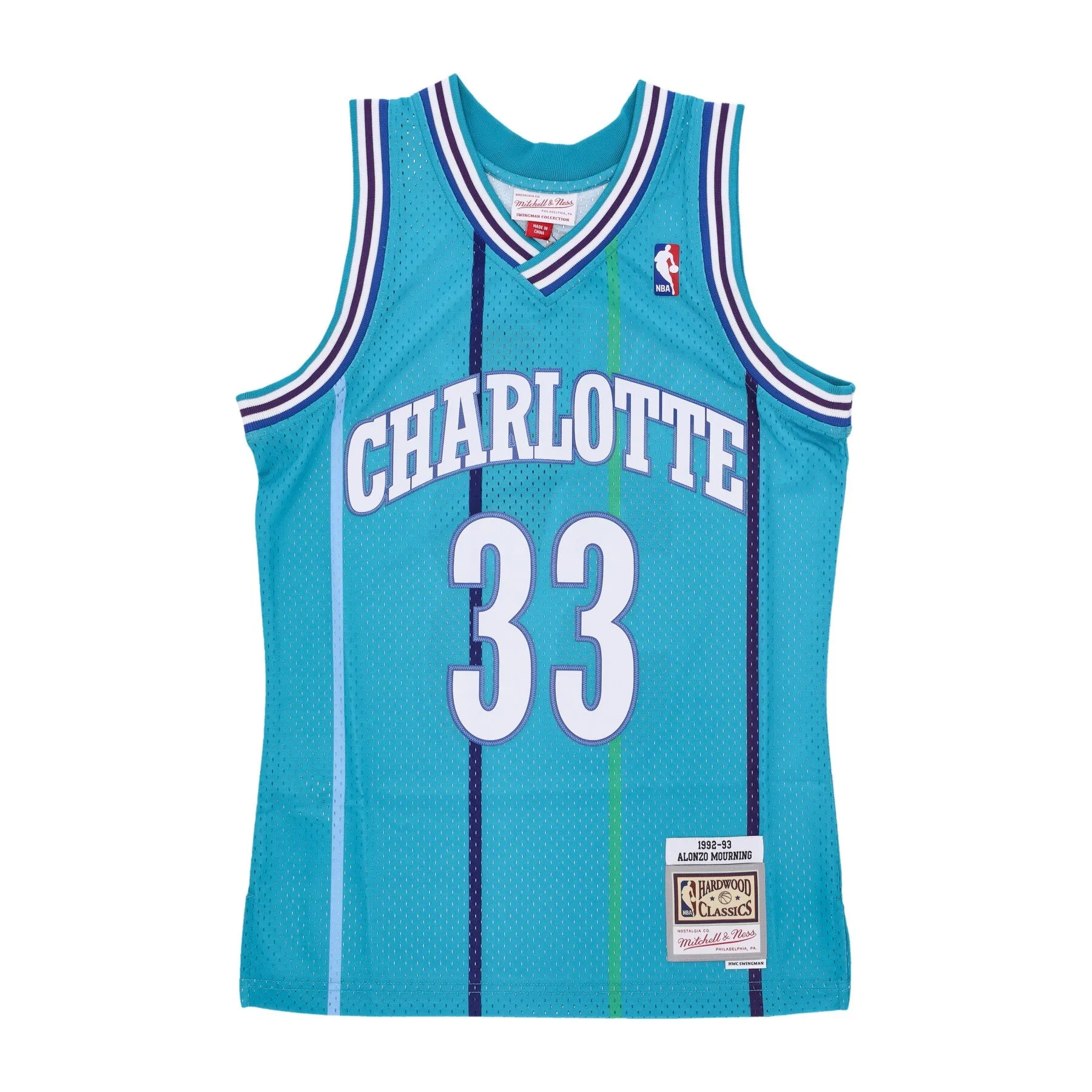 Canotta Basket Uomo Nba Swingman Jersey No 33 Alonzo Mourning Chahor Original Team Colors