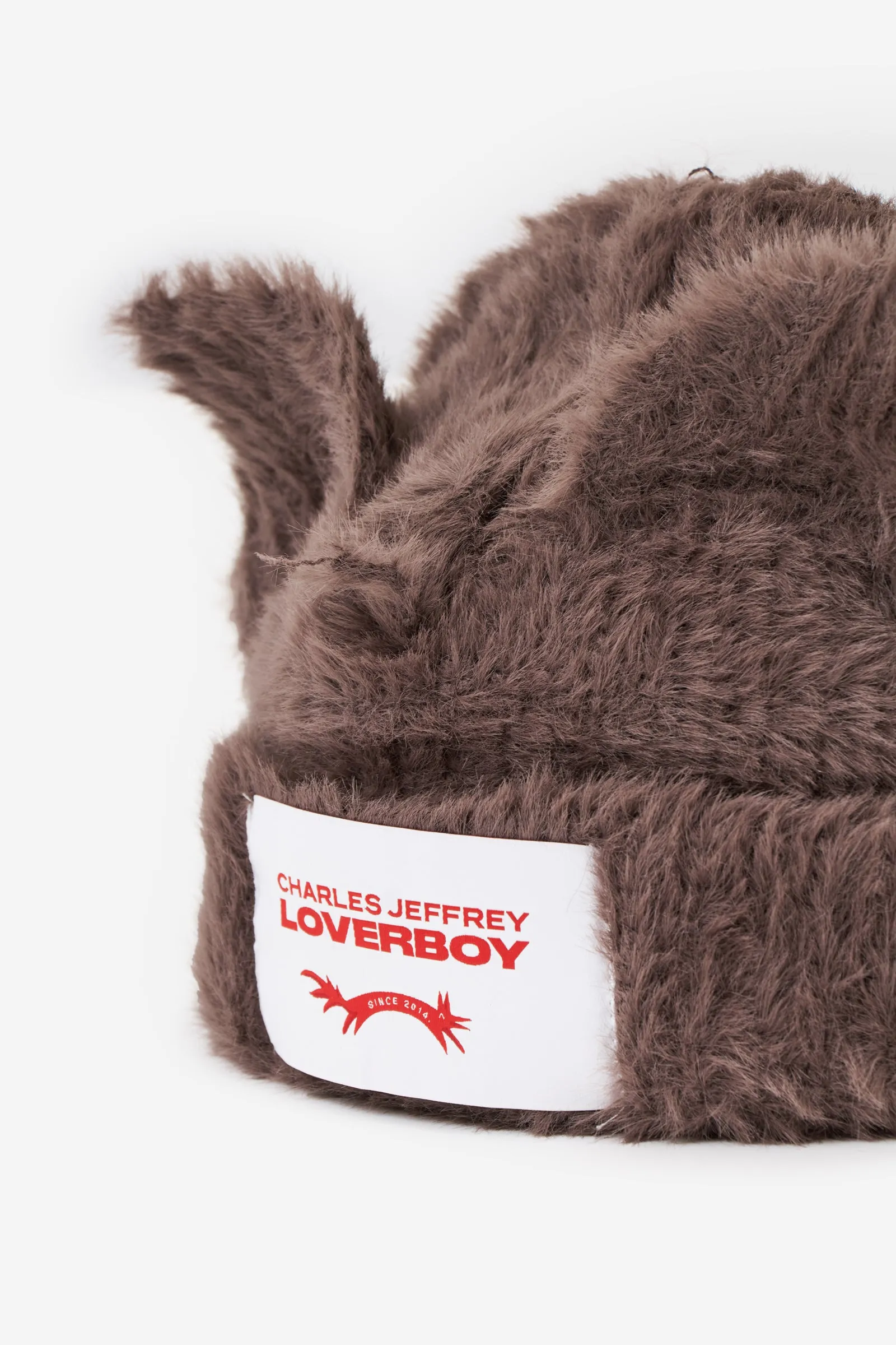 Cappello FLUFFY CHUNKY EARS in cotone marrone
